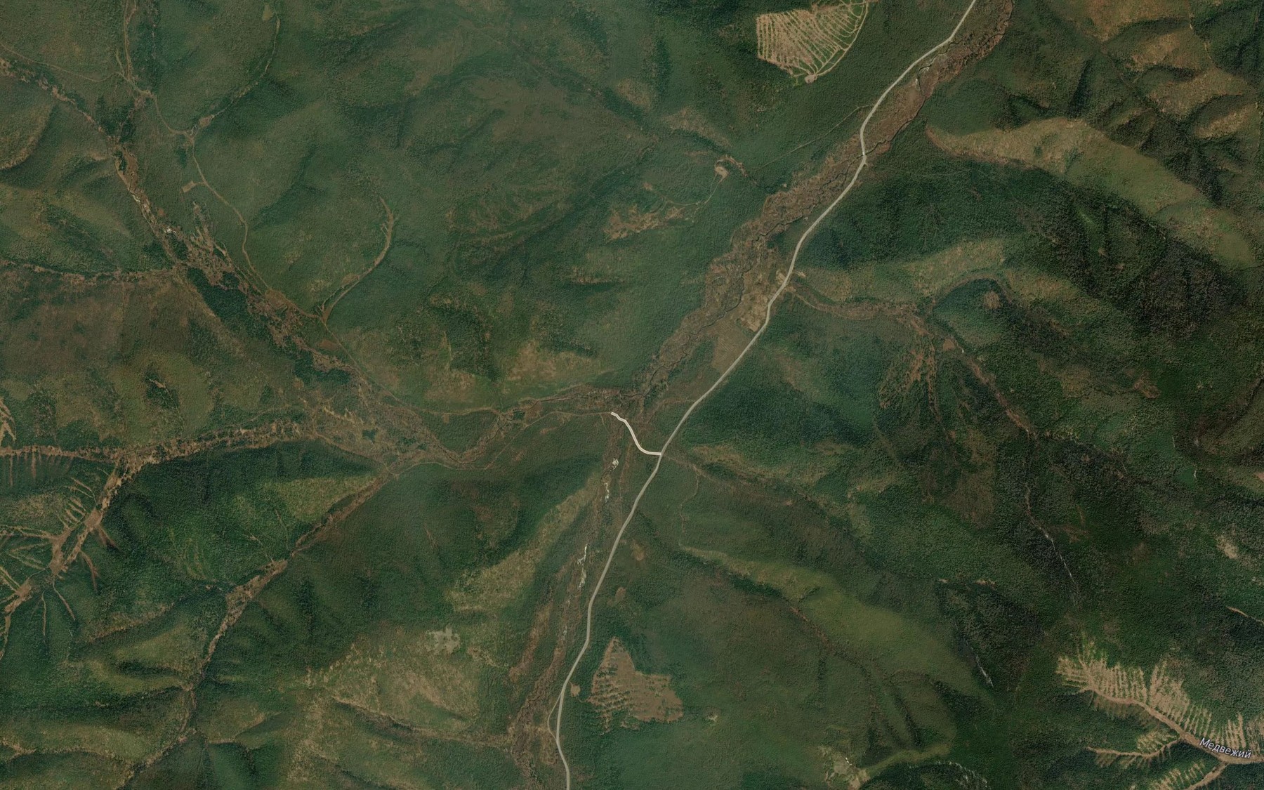 Satellite map of the Lagernyy