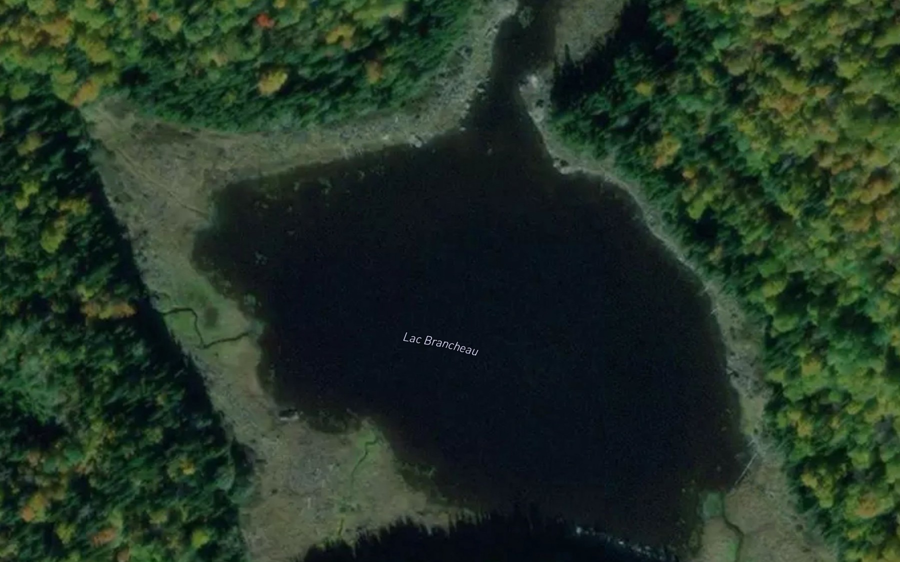 Satellite map of the Lac Brancheau