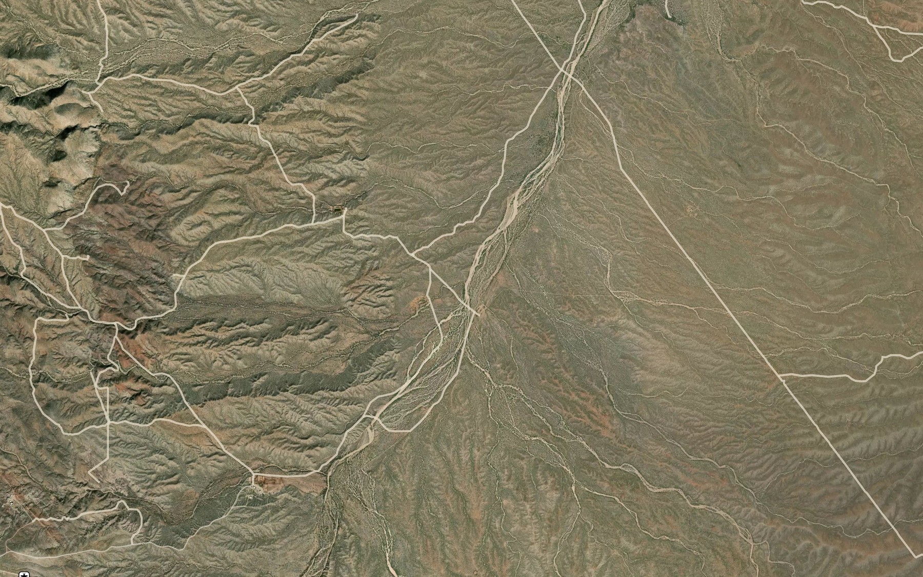 Satellite map of the Horse Foot Wash