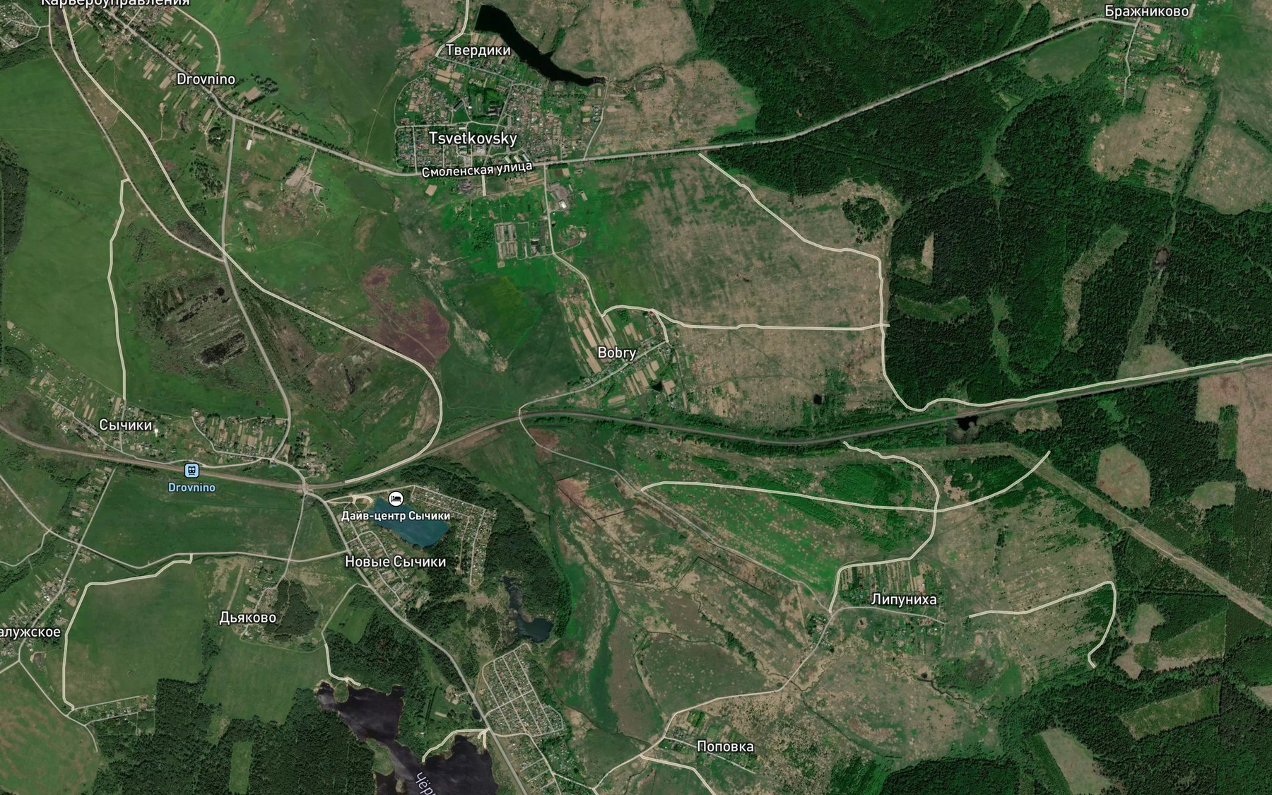 Satellite map of the Konoplyanka