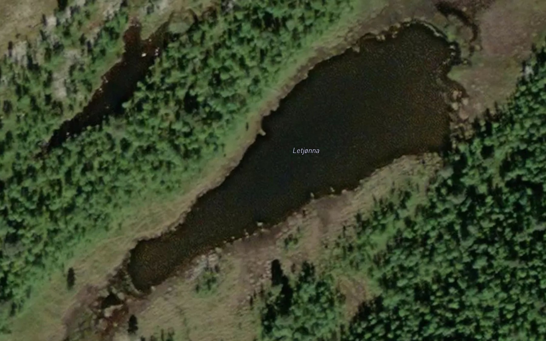 Satellite map of the Letjorna