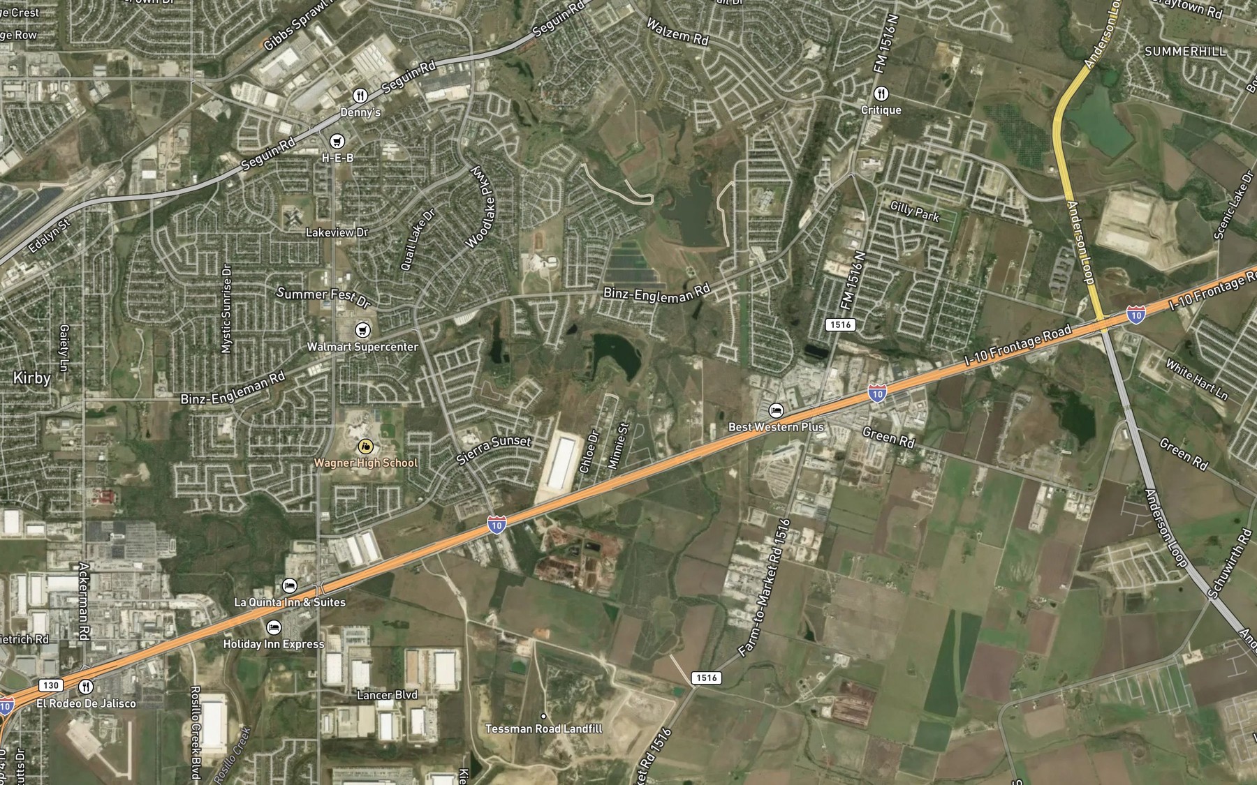 Satellite map of the Soil Conservation Service Site 2 Reservoir