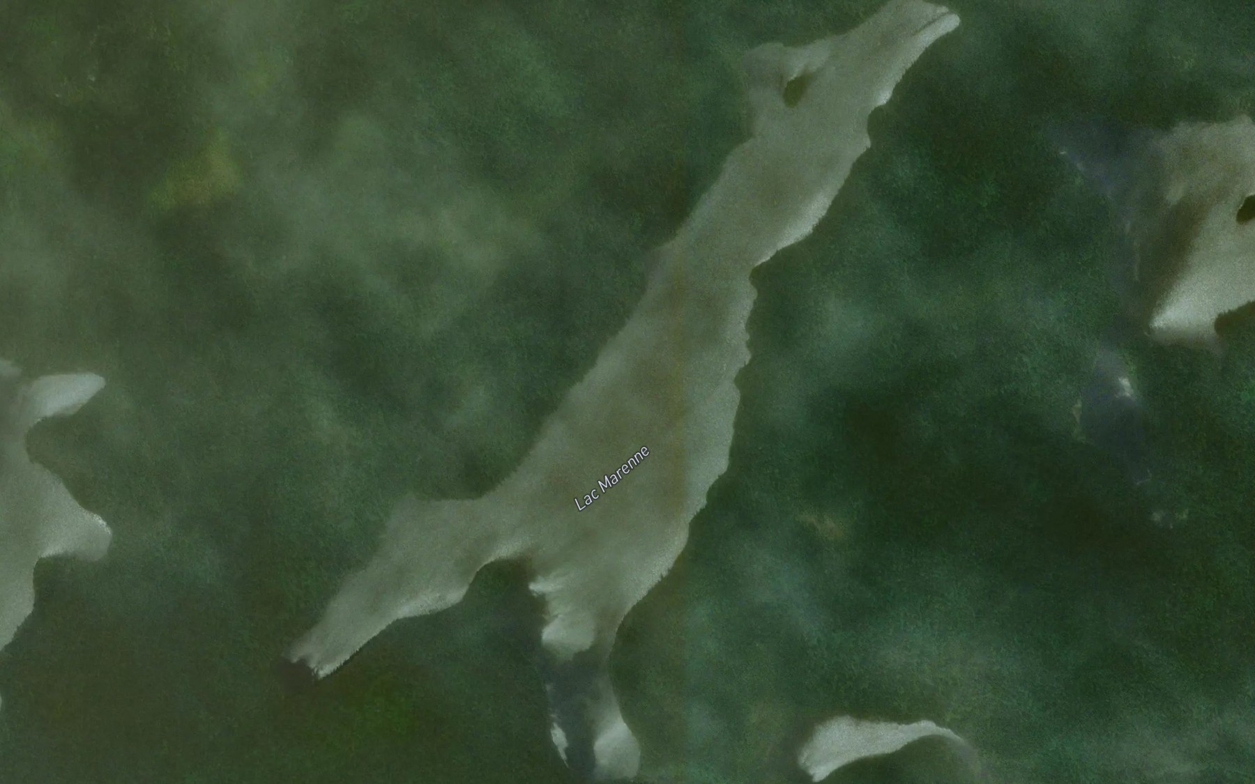 Satellite map of the Lac Marenne