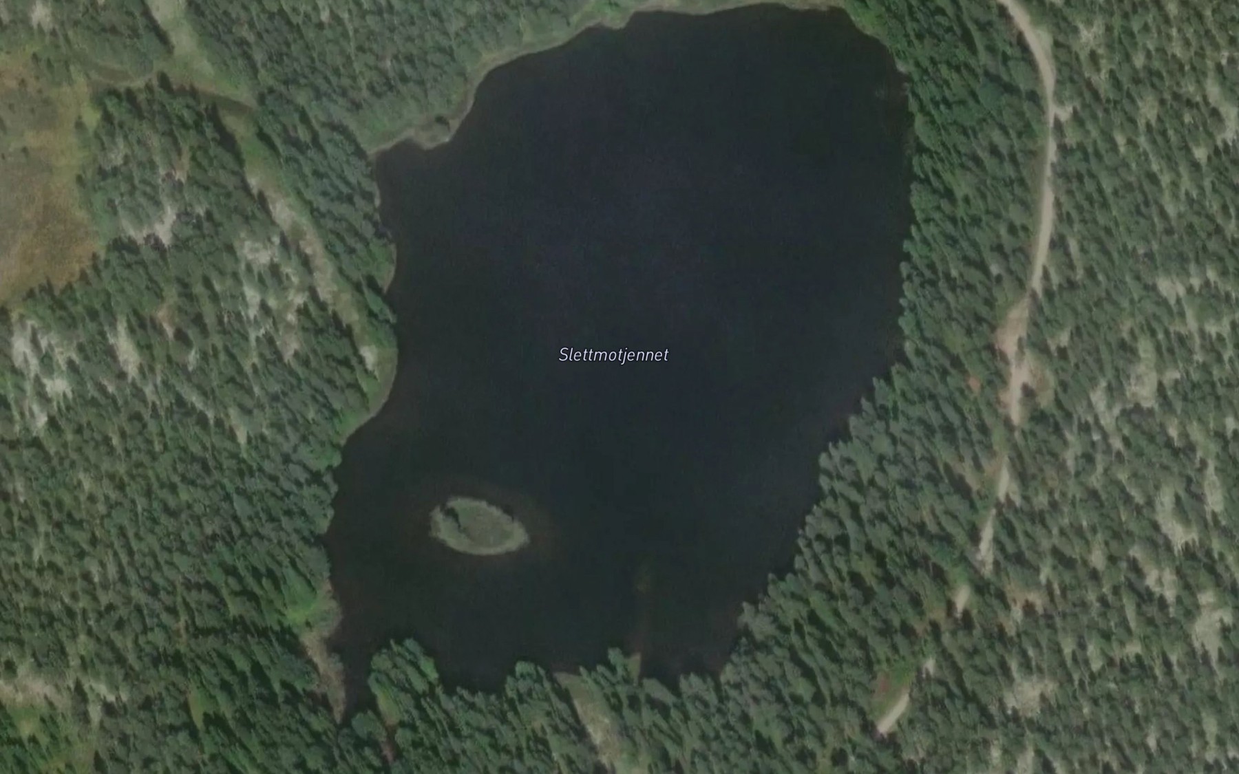 Satellite map of the Slettmotjernet