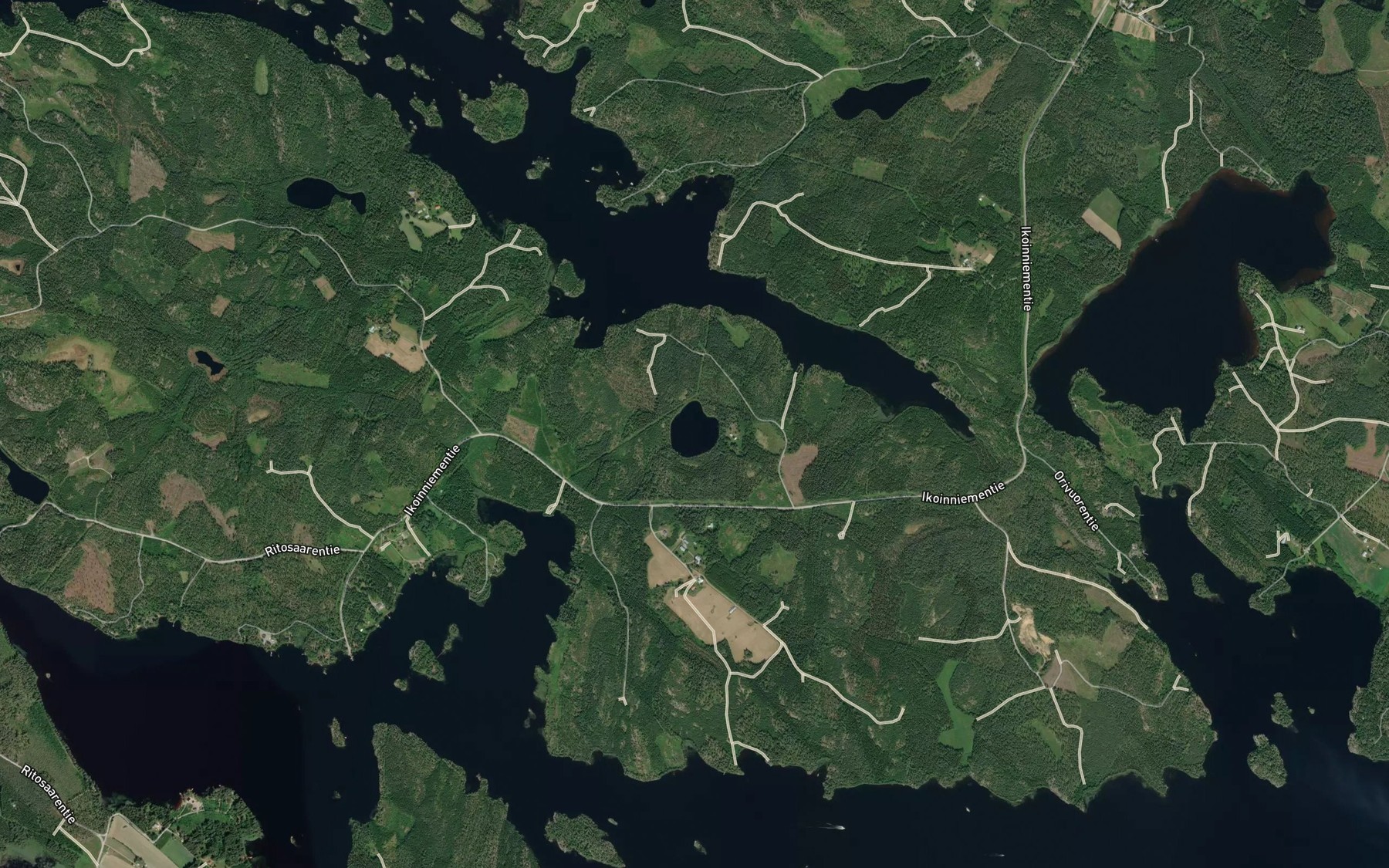 Satellite map of the Kaakkolampi