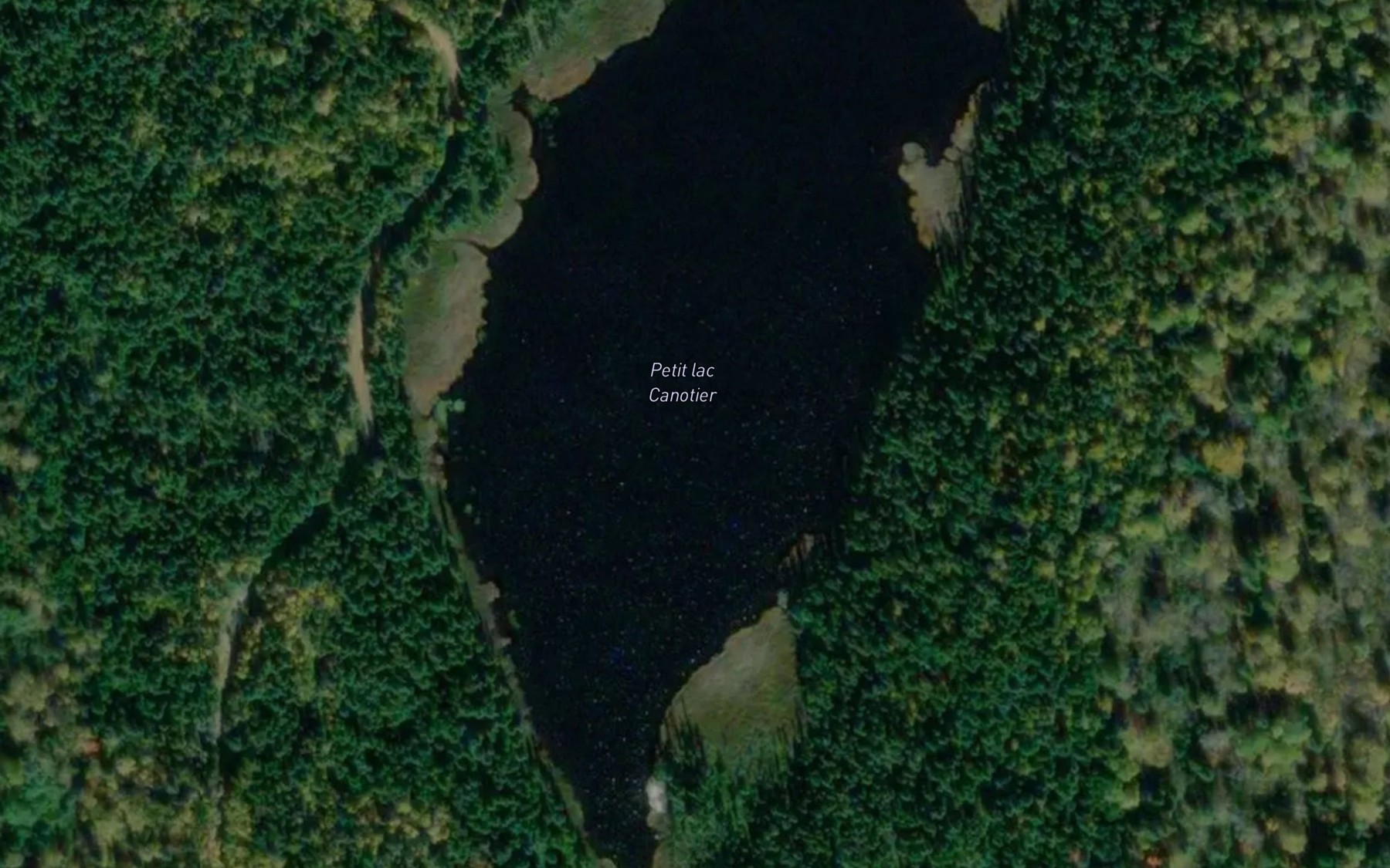 Satellite map of the Petit lac Canotier