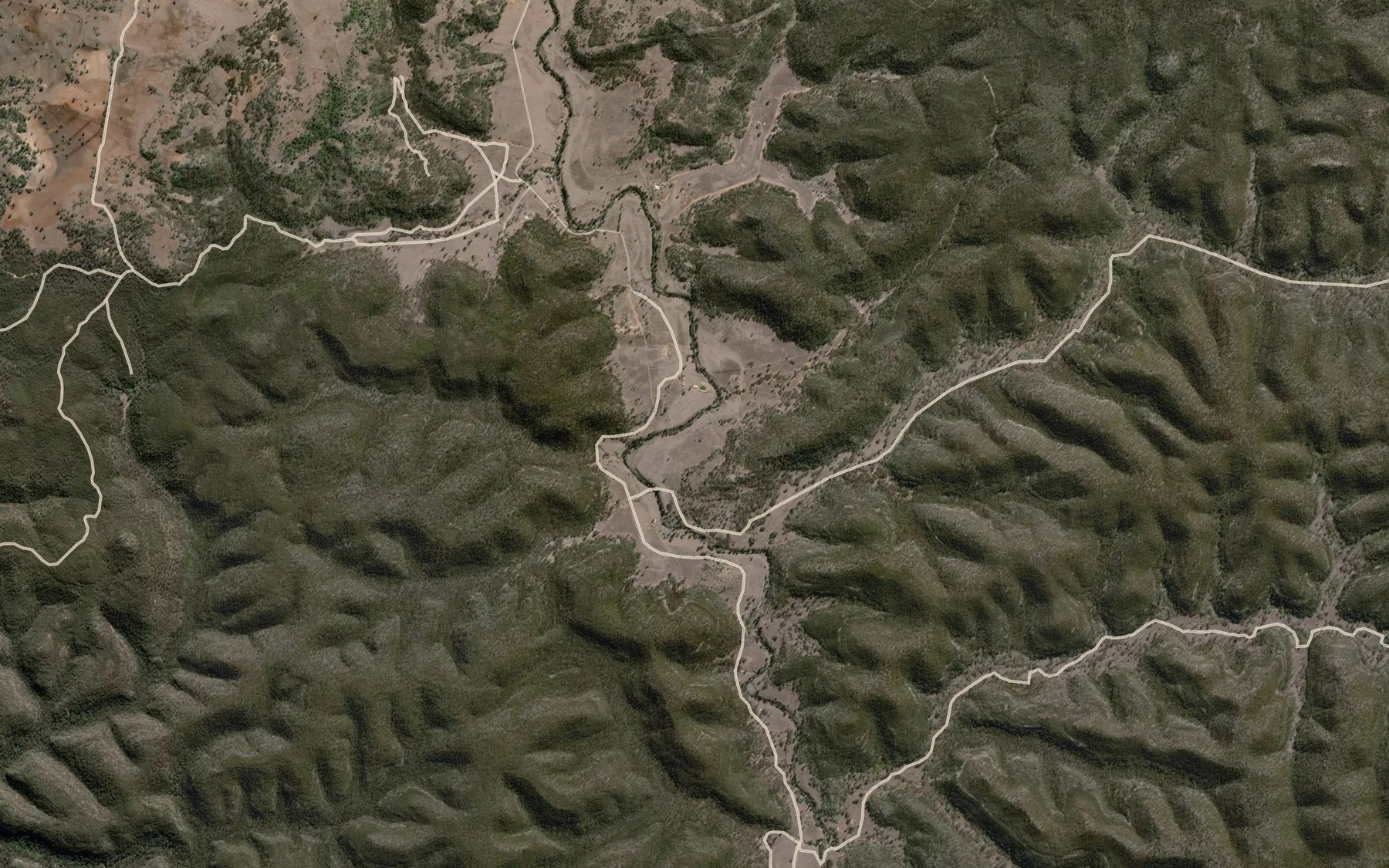 Satellite map of the Merriwa Creek