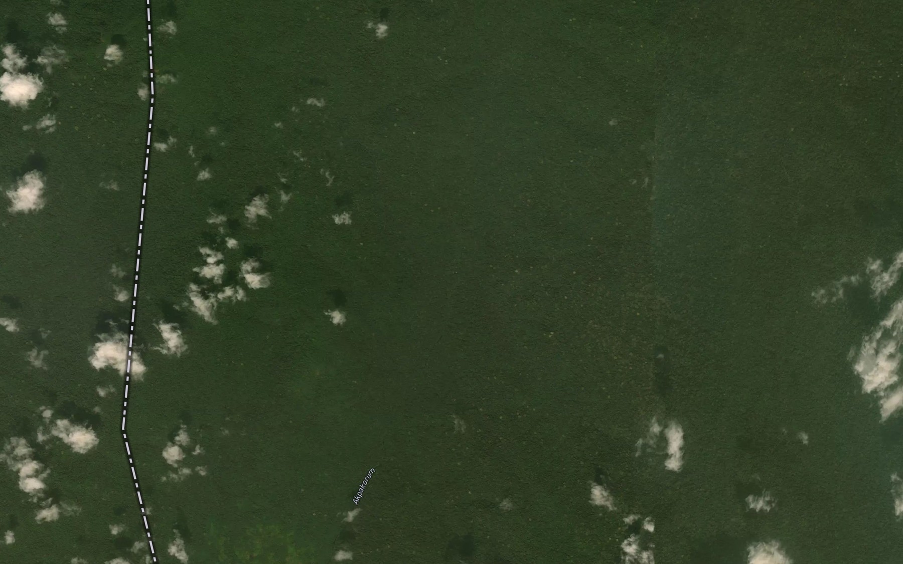Satellite map of the Mberisim