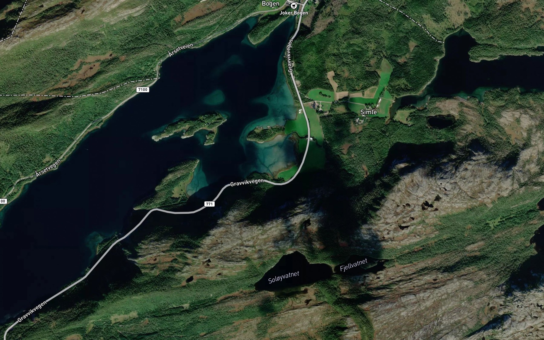 Satellite map of the Hagan
