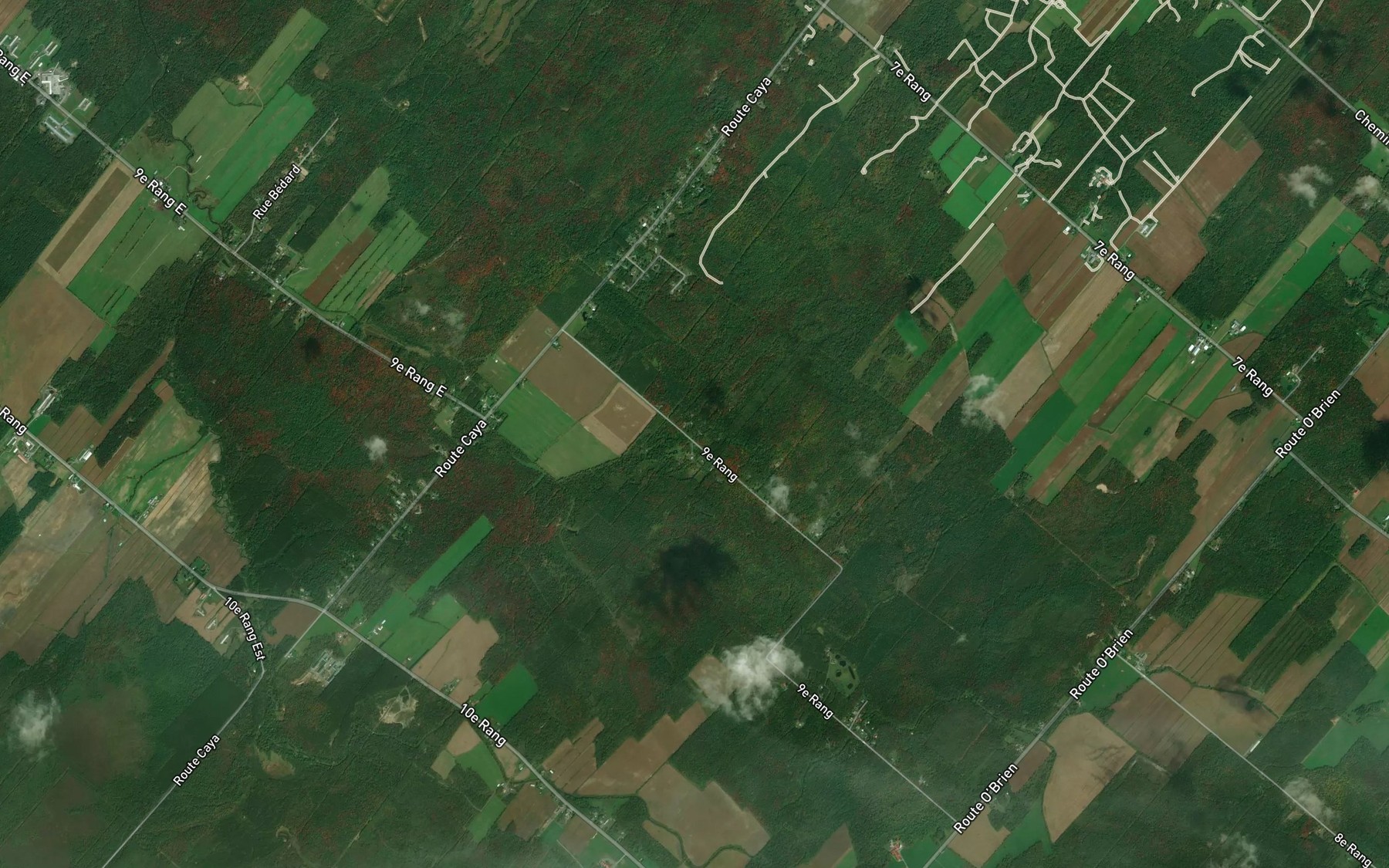 Satellite map of the Embranchement Godbout