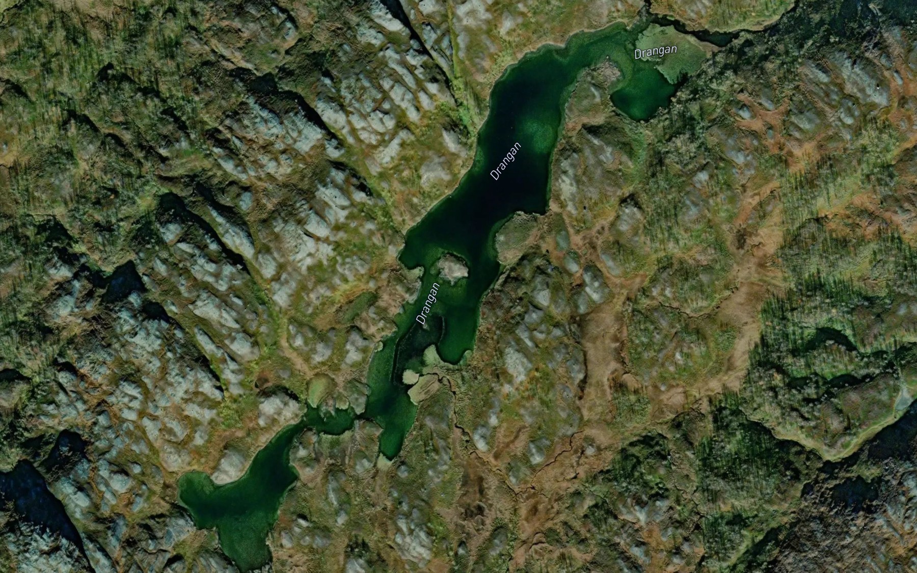 Satellite map of the Drangan