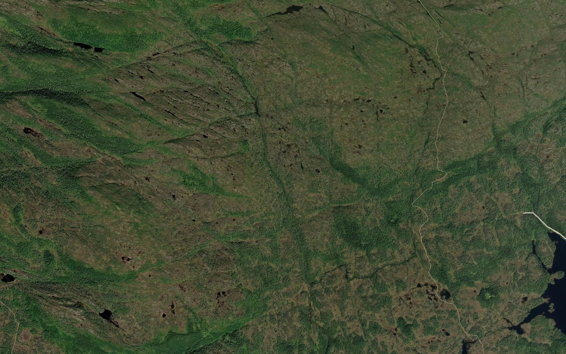 Satellite map of the Tverraa