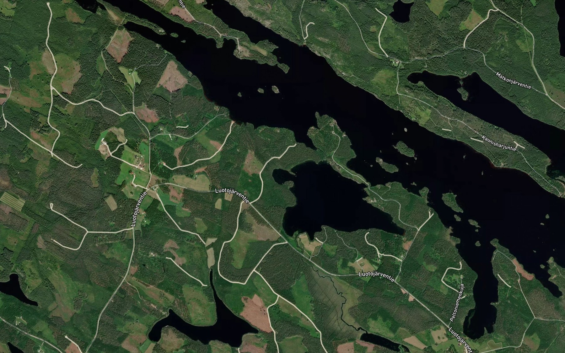 Satellite map of the Poyninlahti