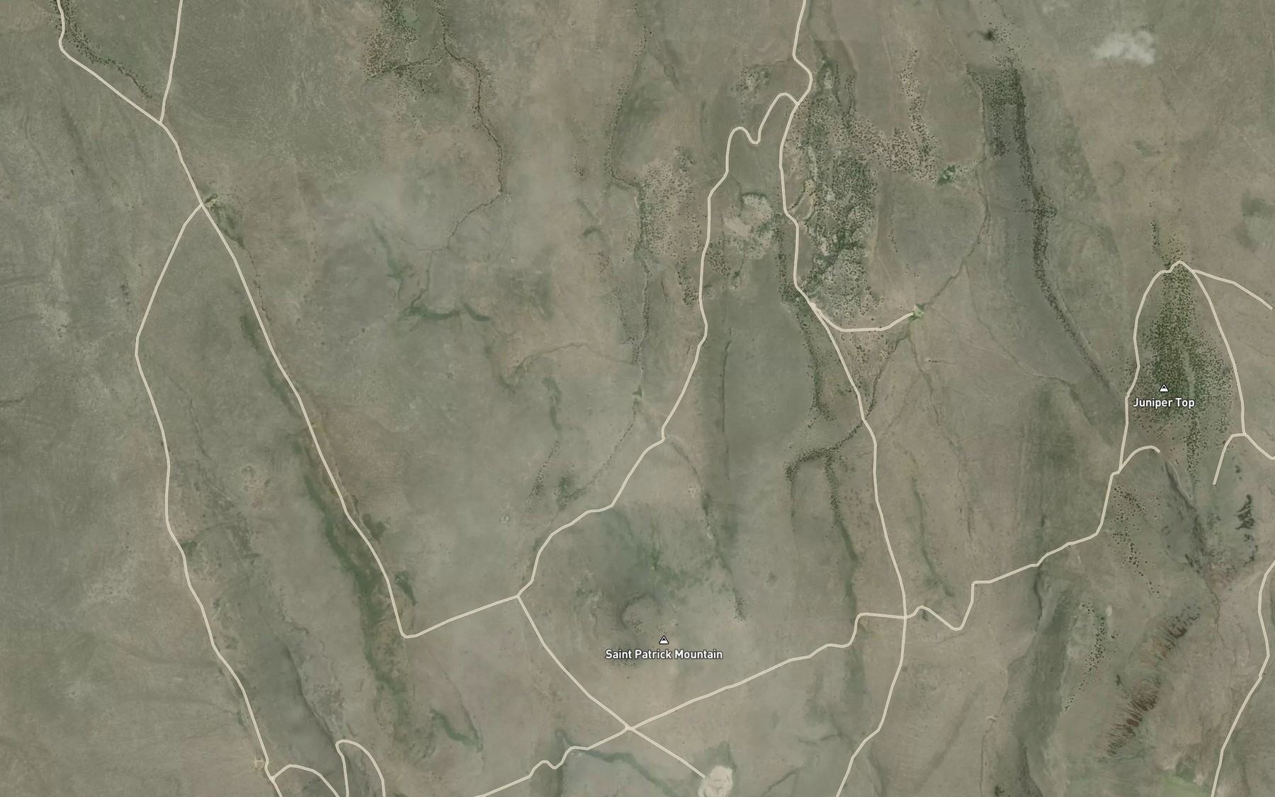 Satellite map of the North Saint Patrick Reservoir
