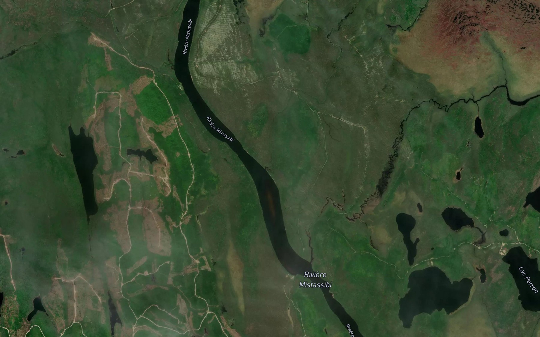 Satellite map of the Ruisseau Bellemare
