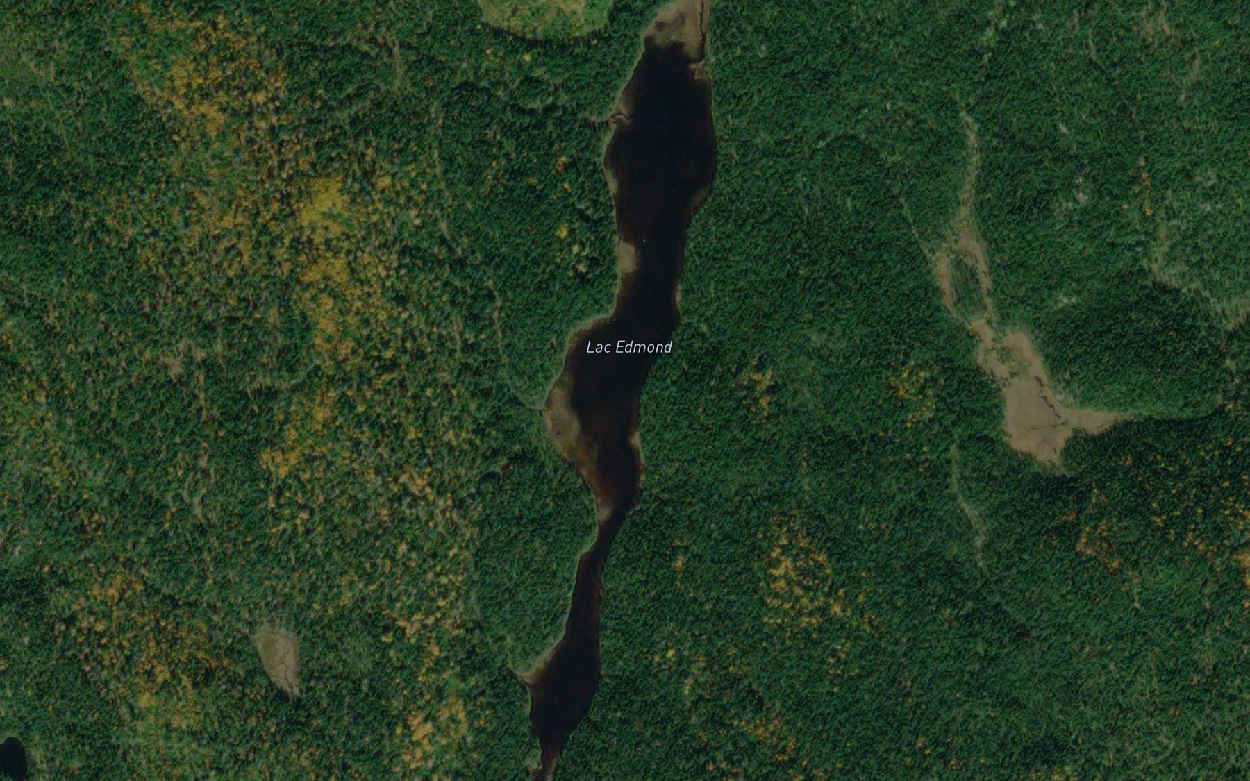 Satellite map of the Lac Edmond