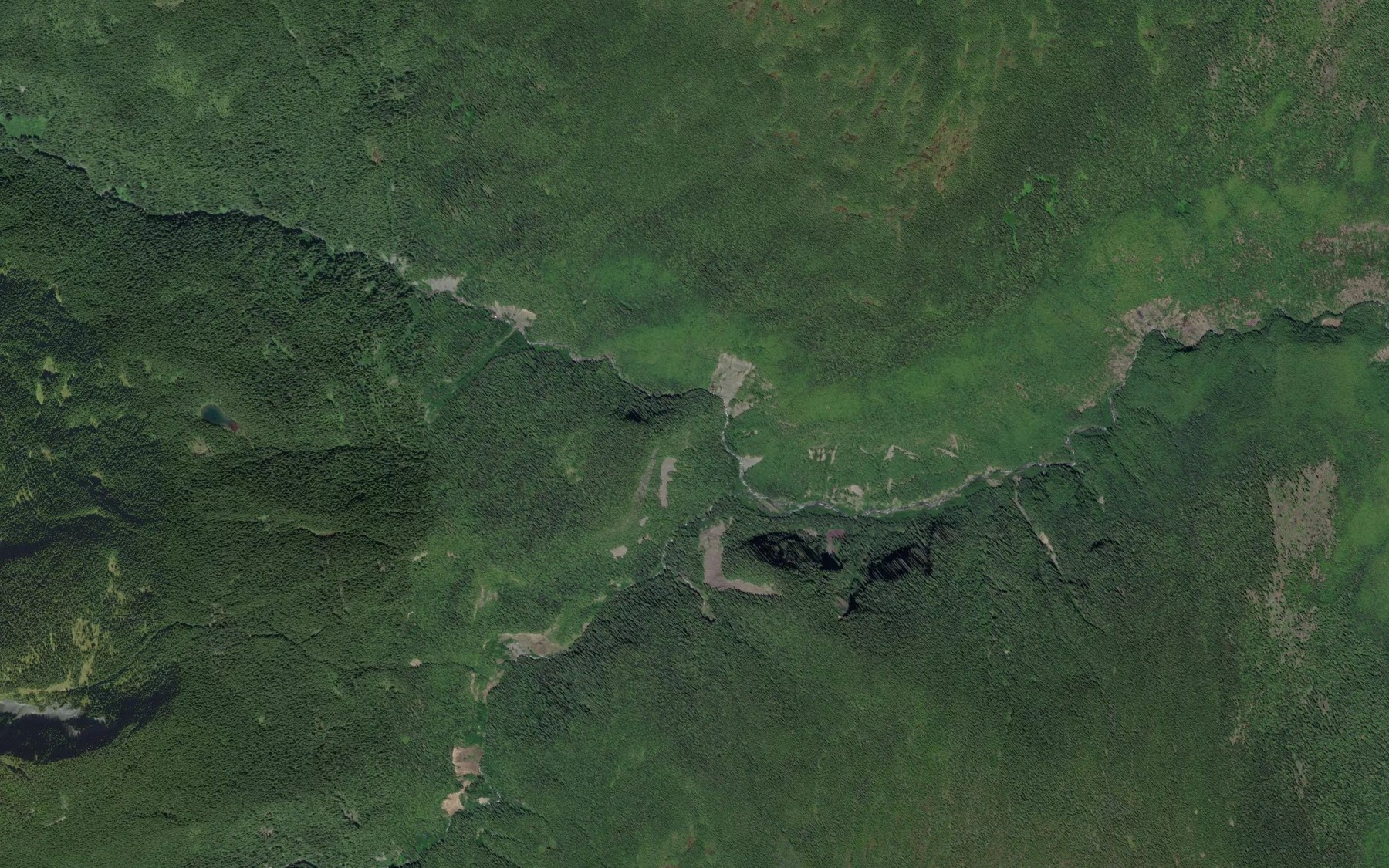 Satellite map of the South Lorne Creek