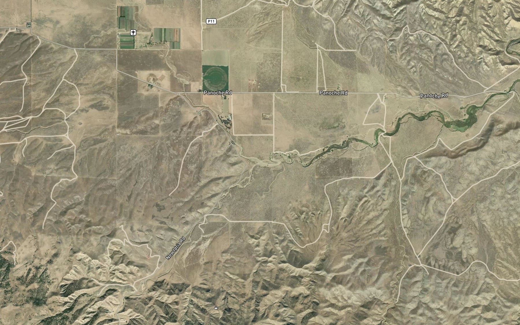 Satellite map of the Griswold Creek