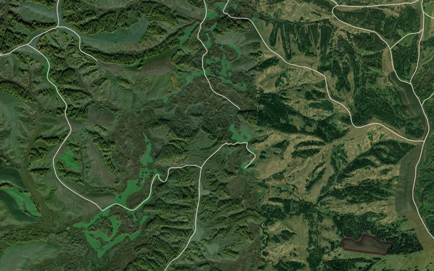 Satellite map of the Staryy Boguchak