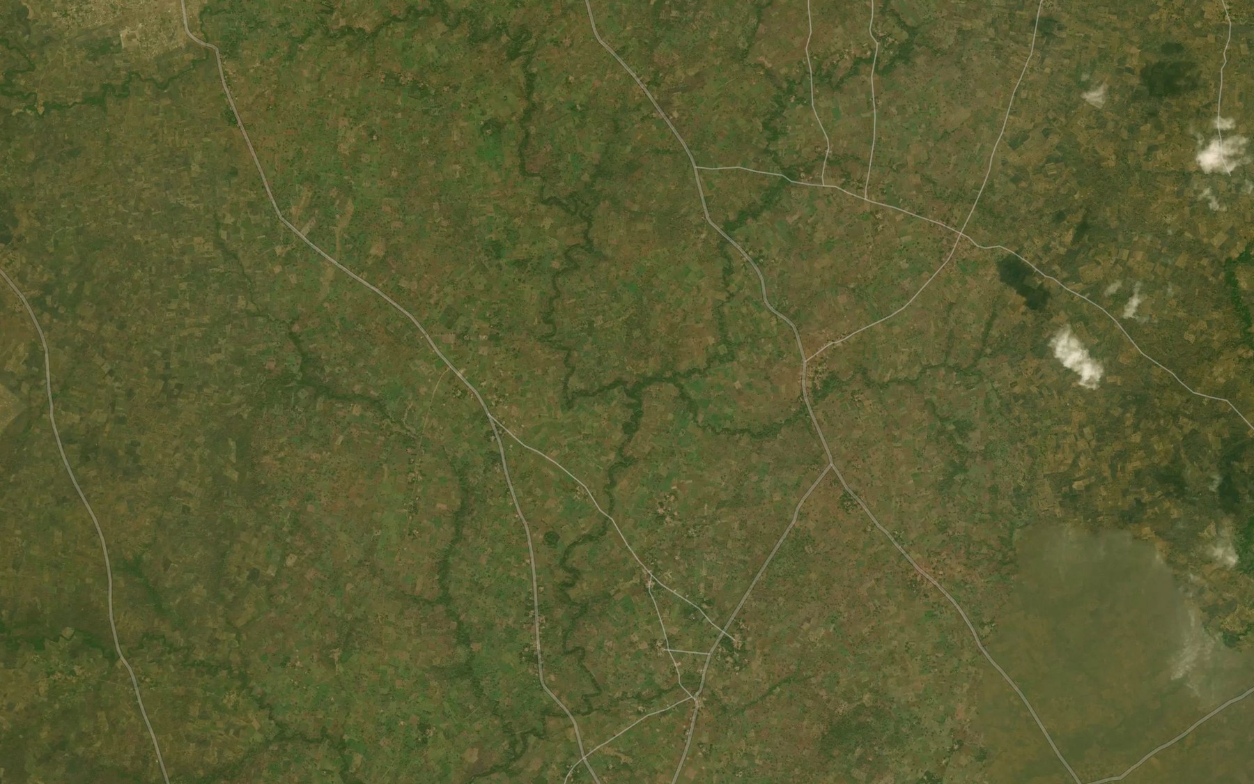 Satellite map of the River Gbaya