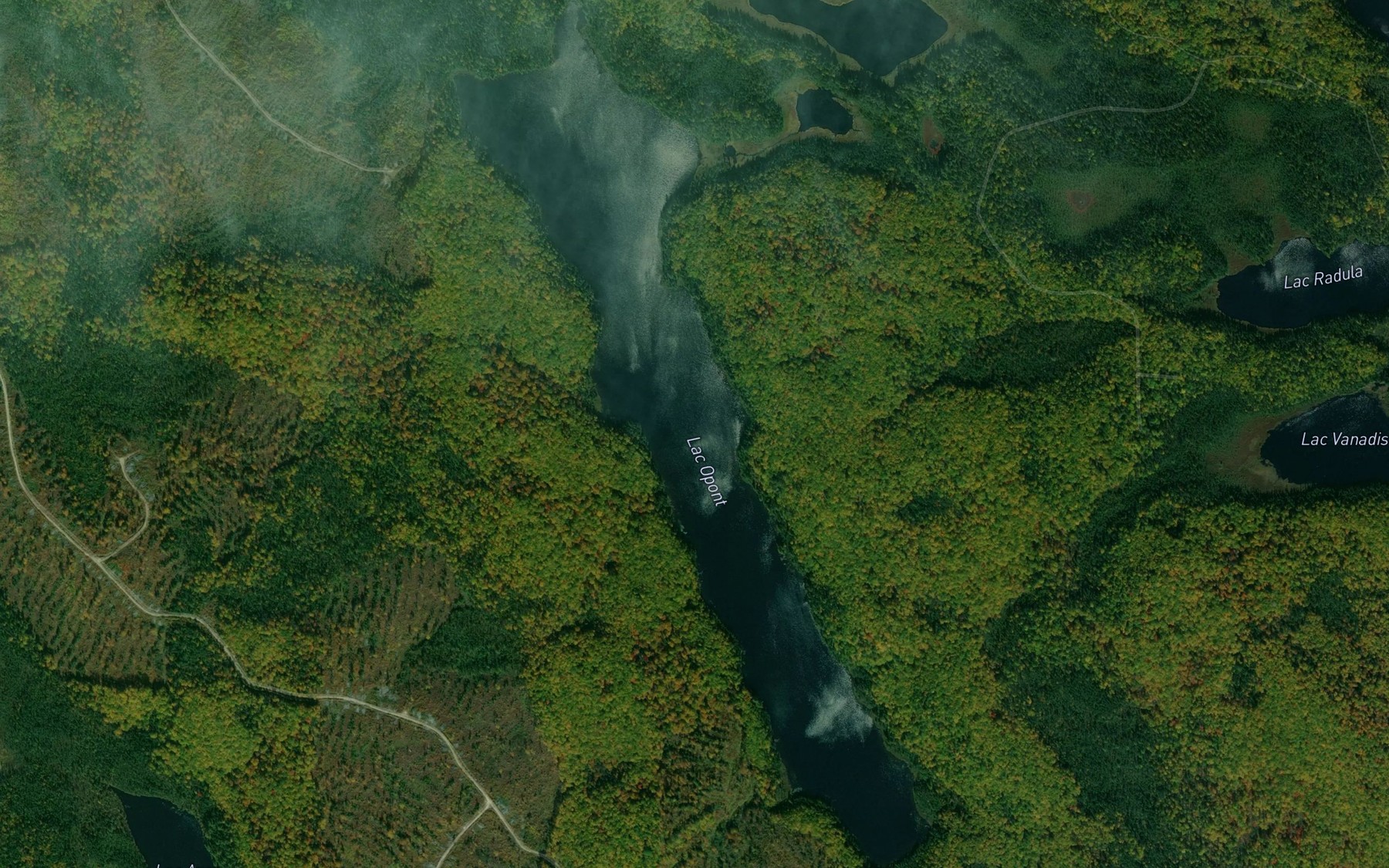 Satellite map of the Lac Opont