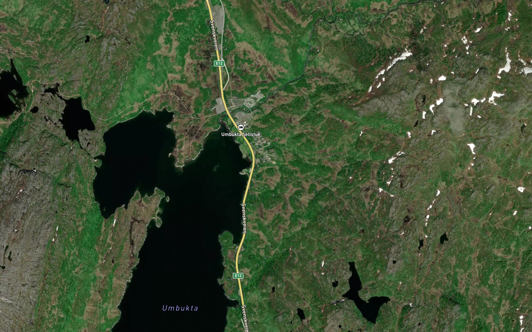 Satellite map of the Naustbekken