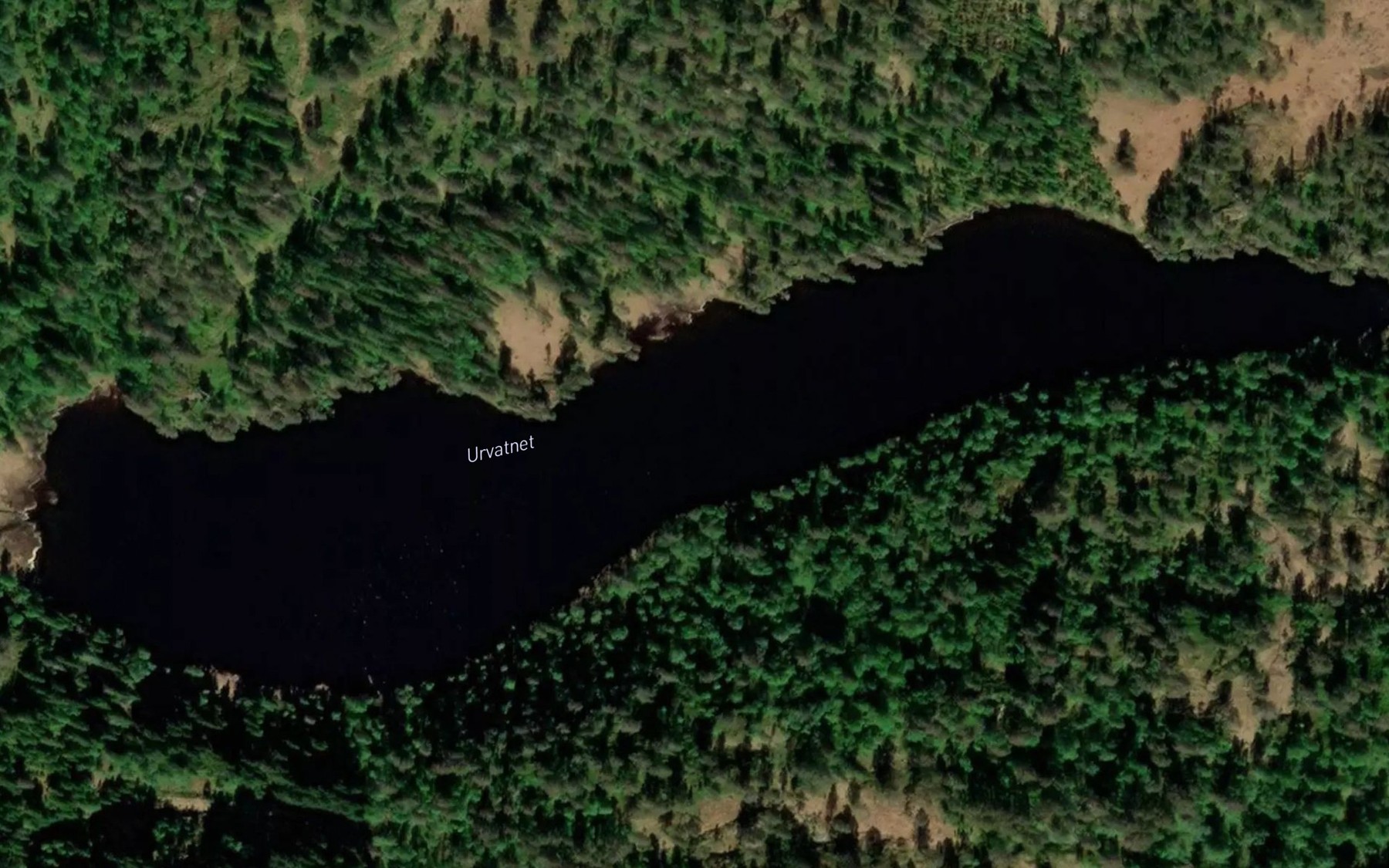 Satellite map of the Urdvatnet