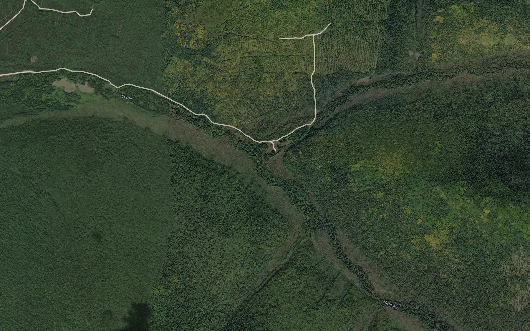 Satellite map of the Levyy Chichek