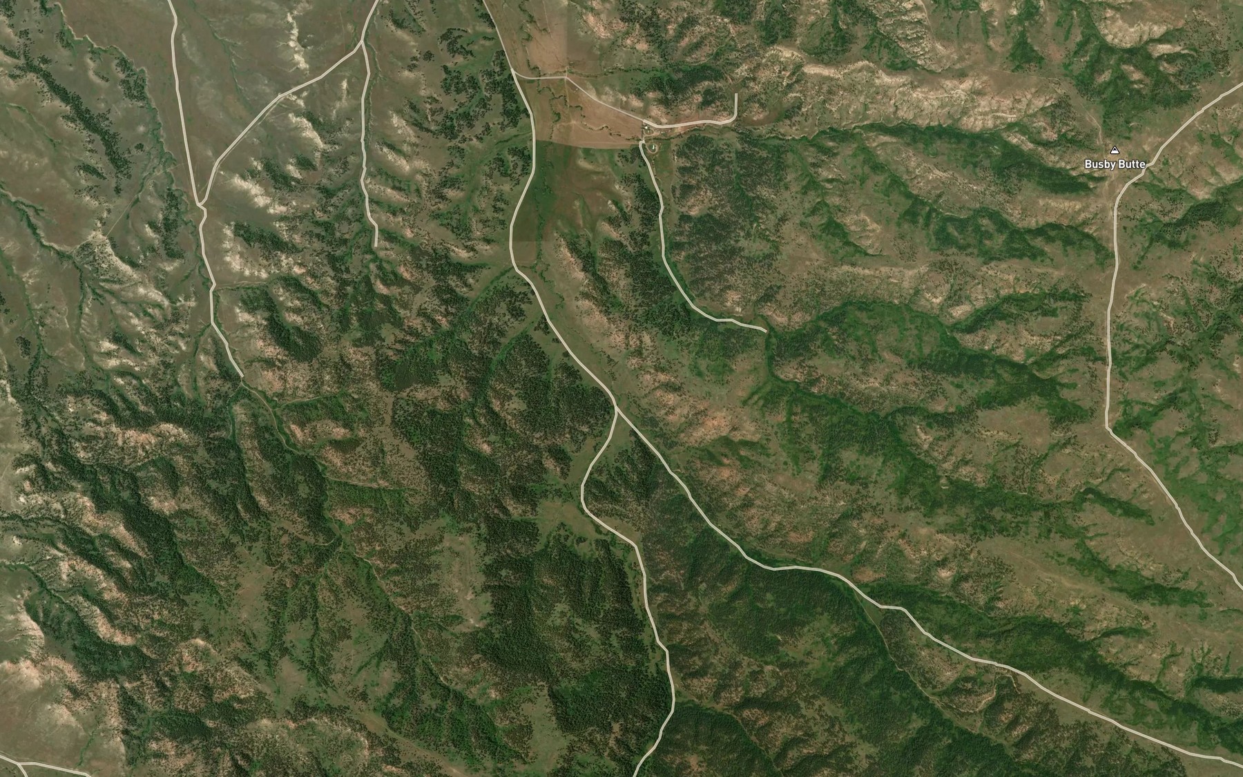 Satellite map of the Dry Creek