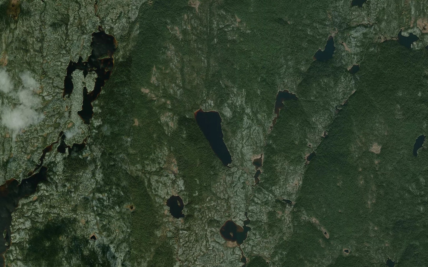 Satellite map of the Lac du Petit Corbeau