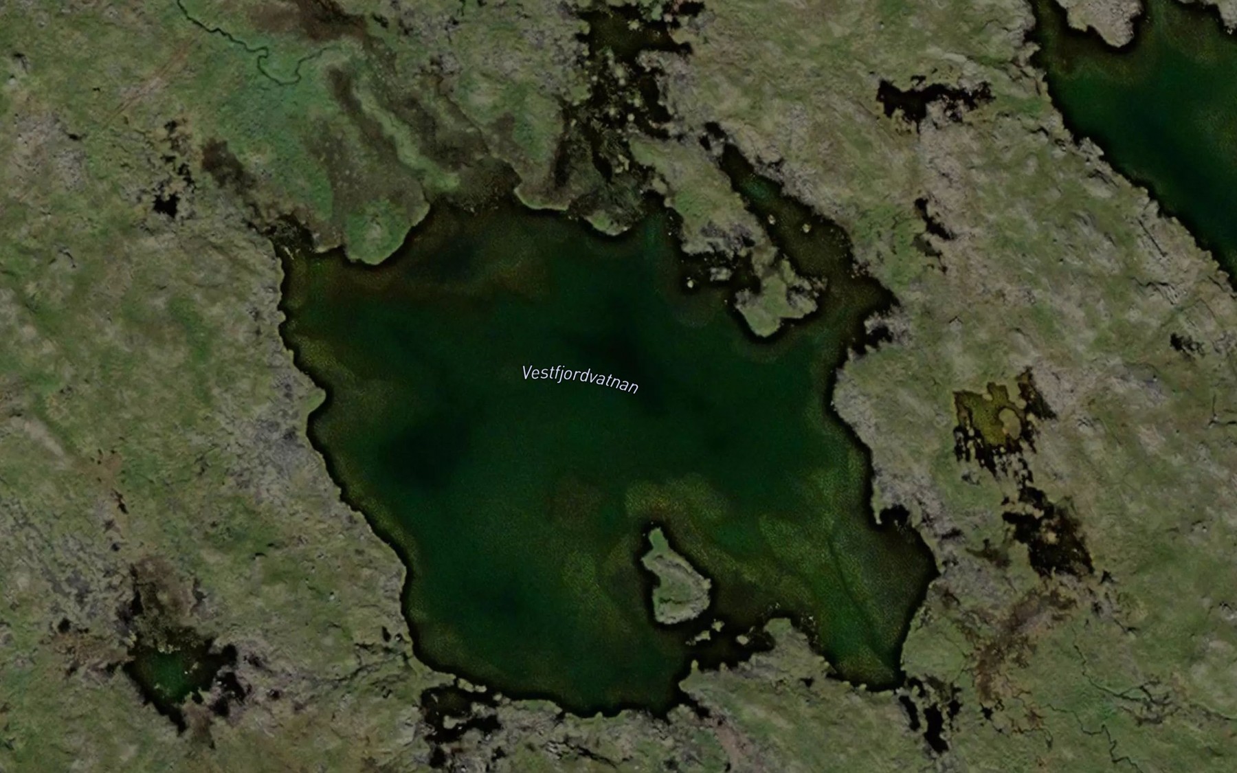 Satellite map of the Vestfjordvatnan