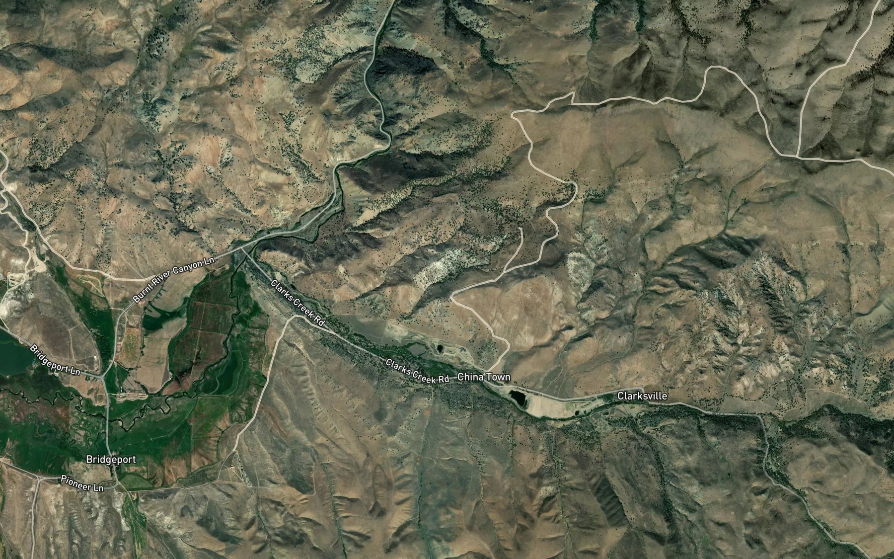Satellite map of the Birch Spring