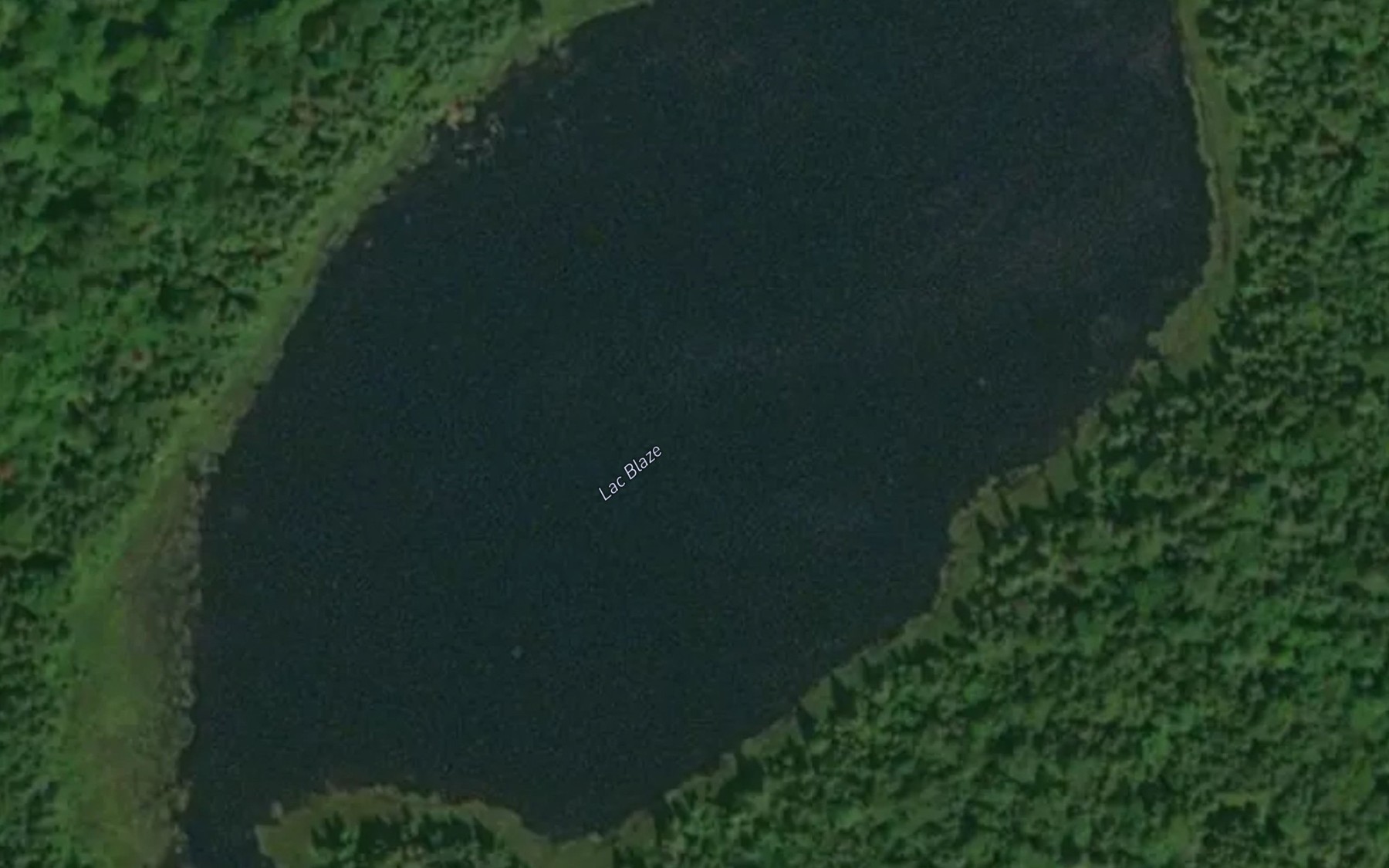 Satellite map of the Lac Blaze