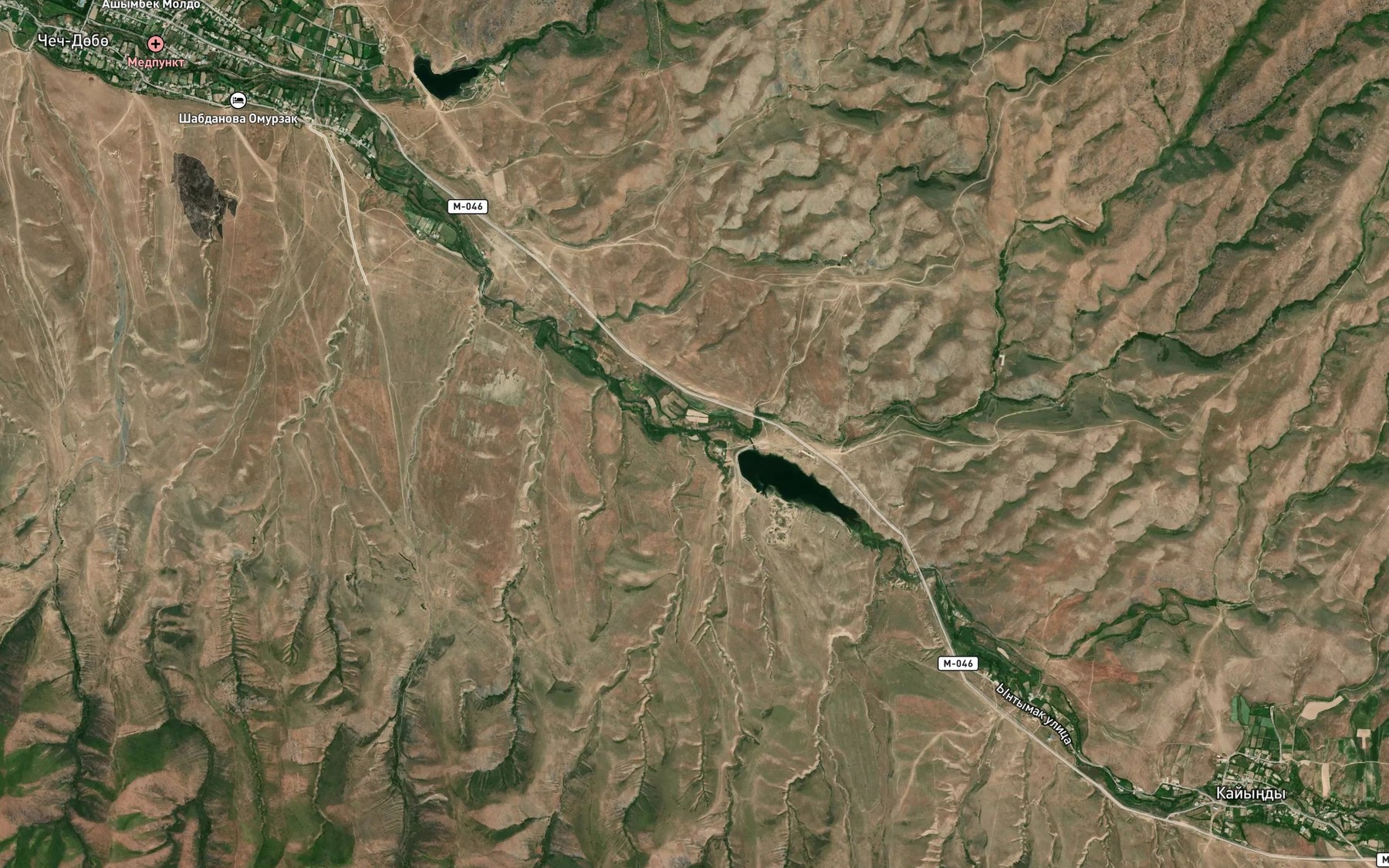 Satellite map of the Tash-Kuru