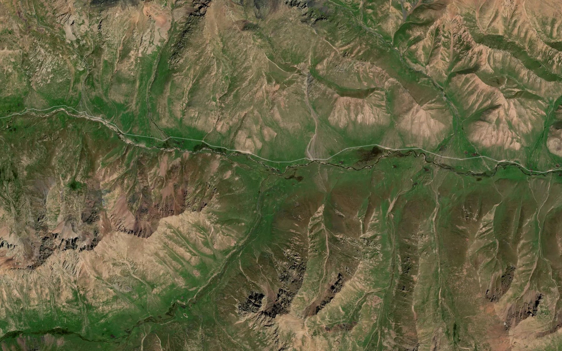 Satellite map of the Sarytor