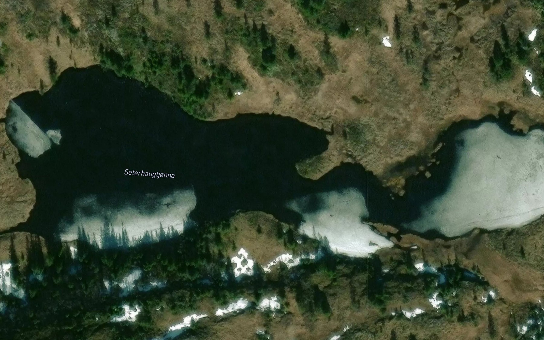 Satellite map of the Saeterhaugtjorna