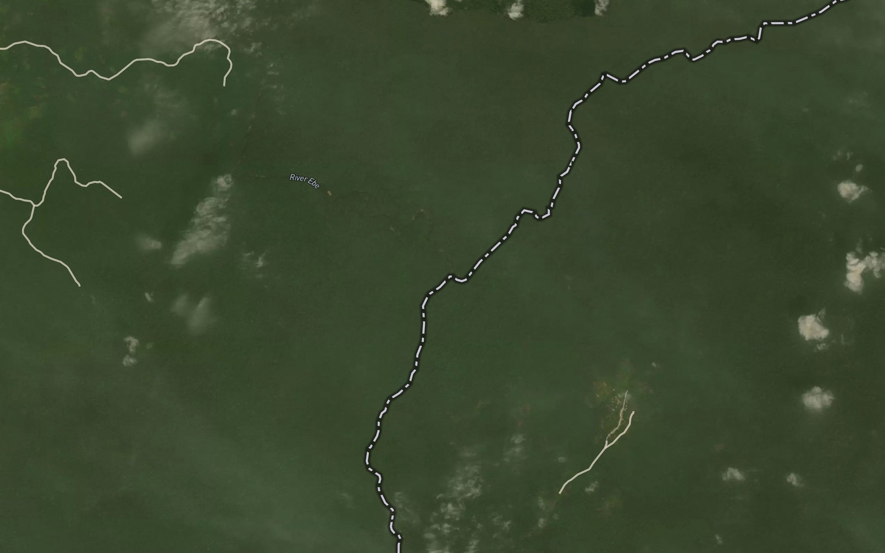 Satellite map of the Ebe