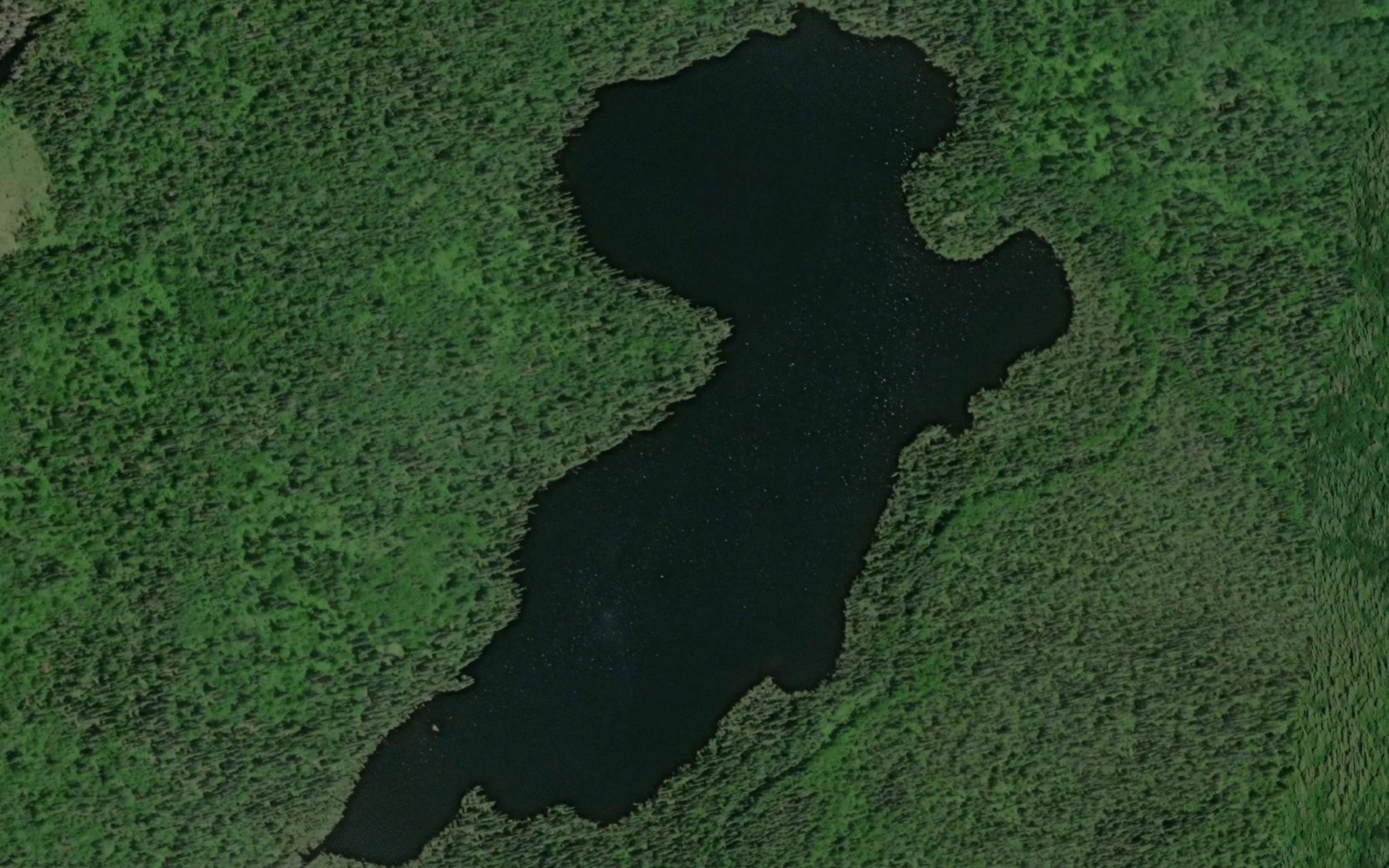 Satellite map of the Phantom Lake