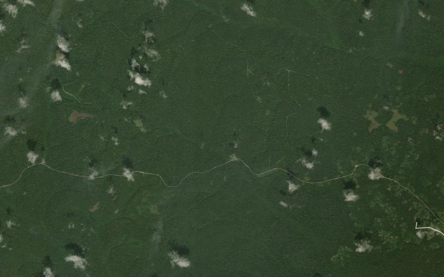 Satellite map of the Okelandjo