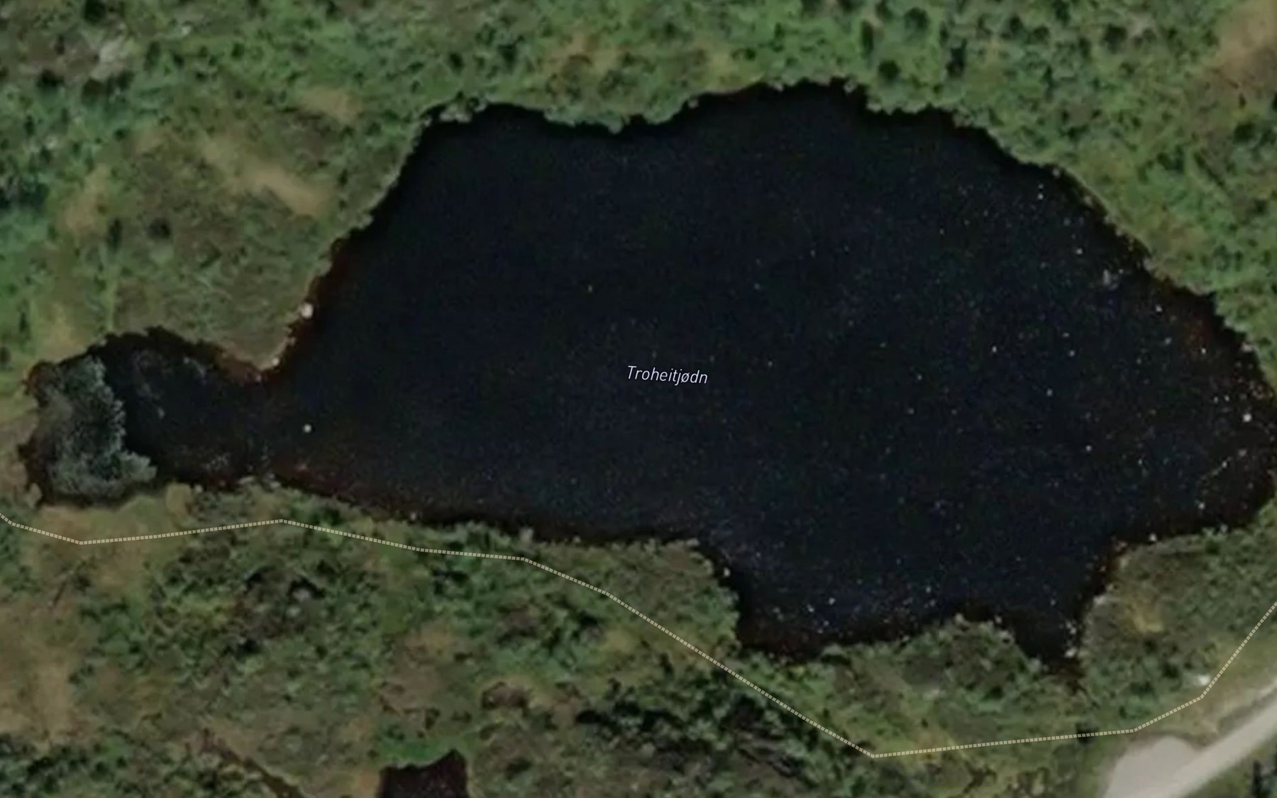Satellite map of the Trodheitjorni