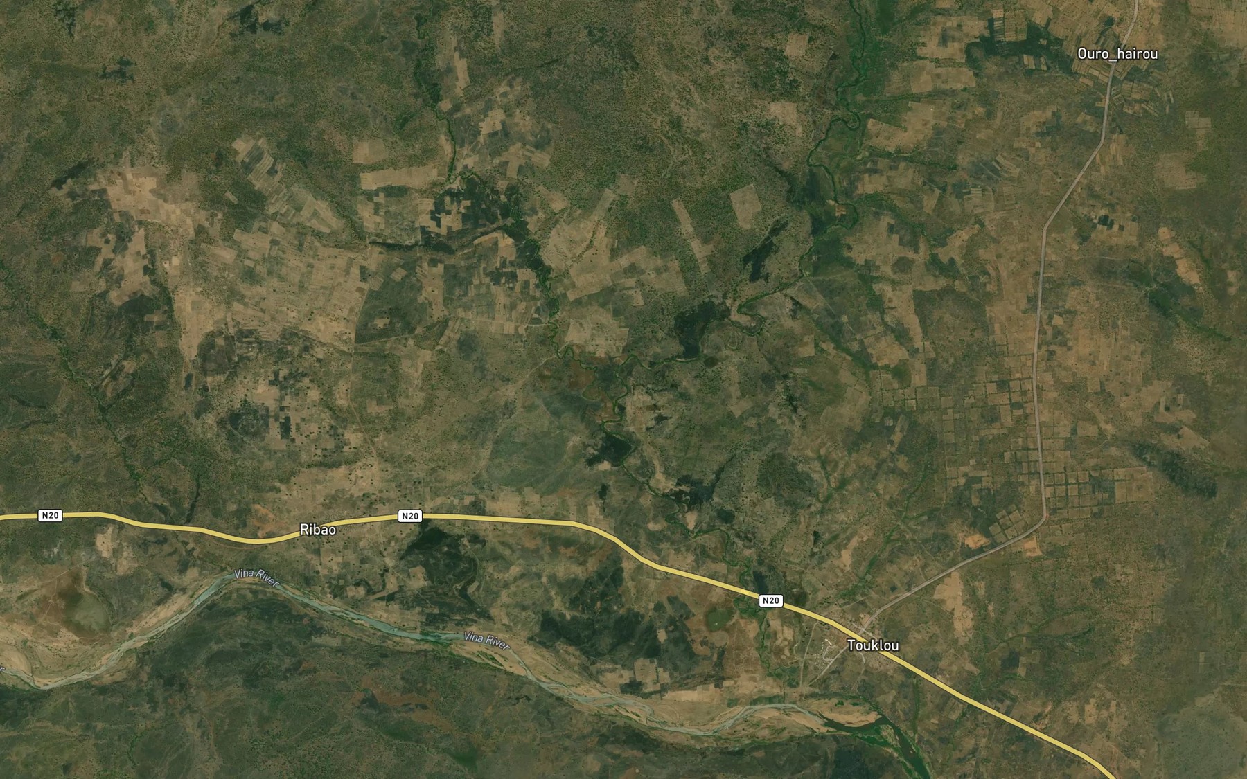 Satellite map of the Sain