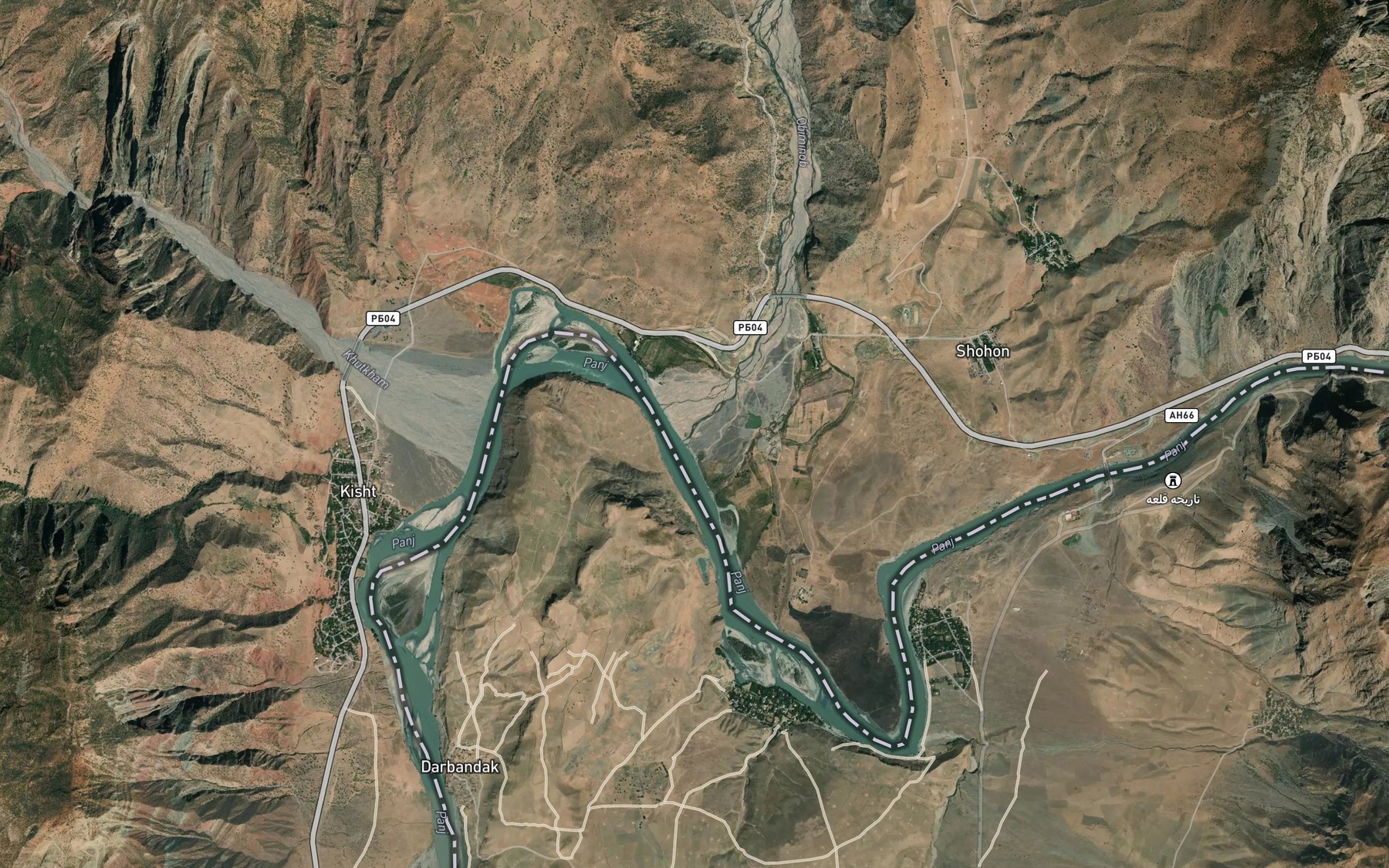Satellite map of the Obiminob