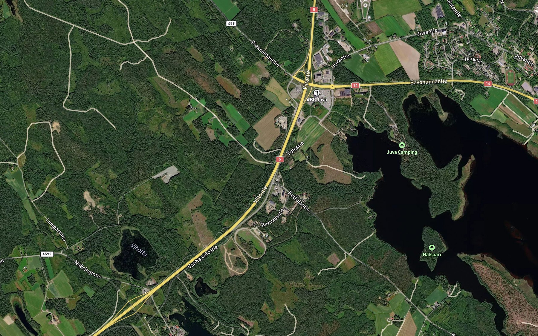 Satellite map of the Kylmapuro