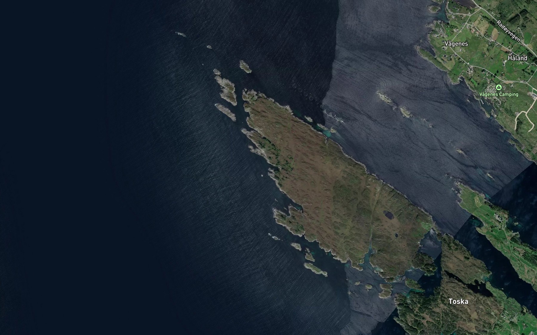 Satellite map of the Arnesvagen,l