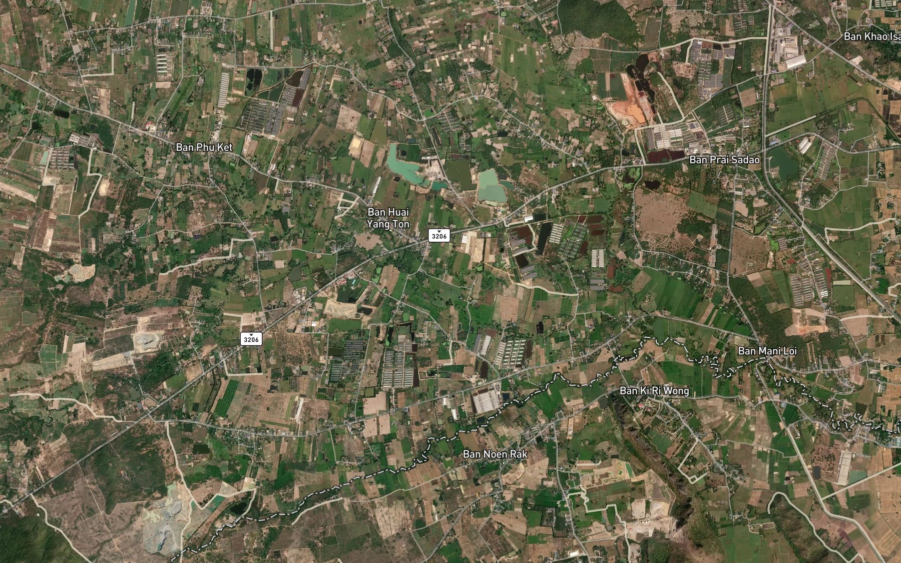 Satellite map of the Nong Ta Rot Sam Thi