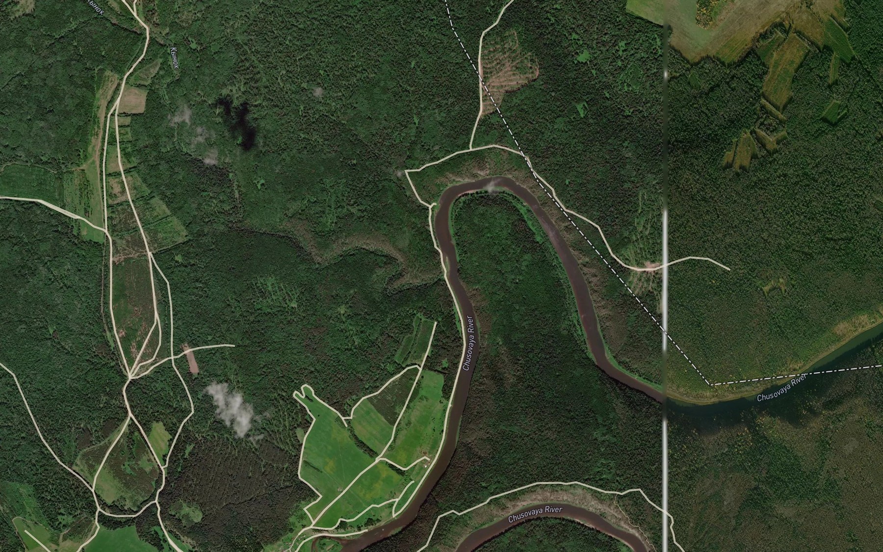 Satellite map of the Kynok