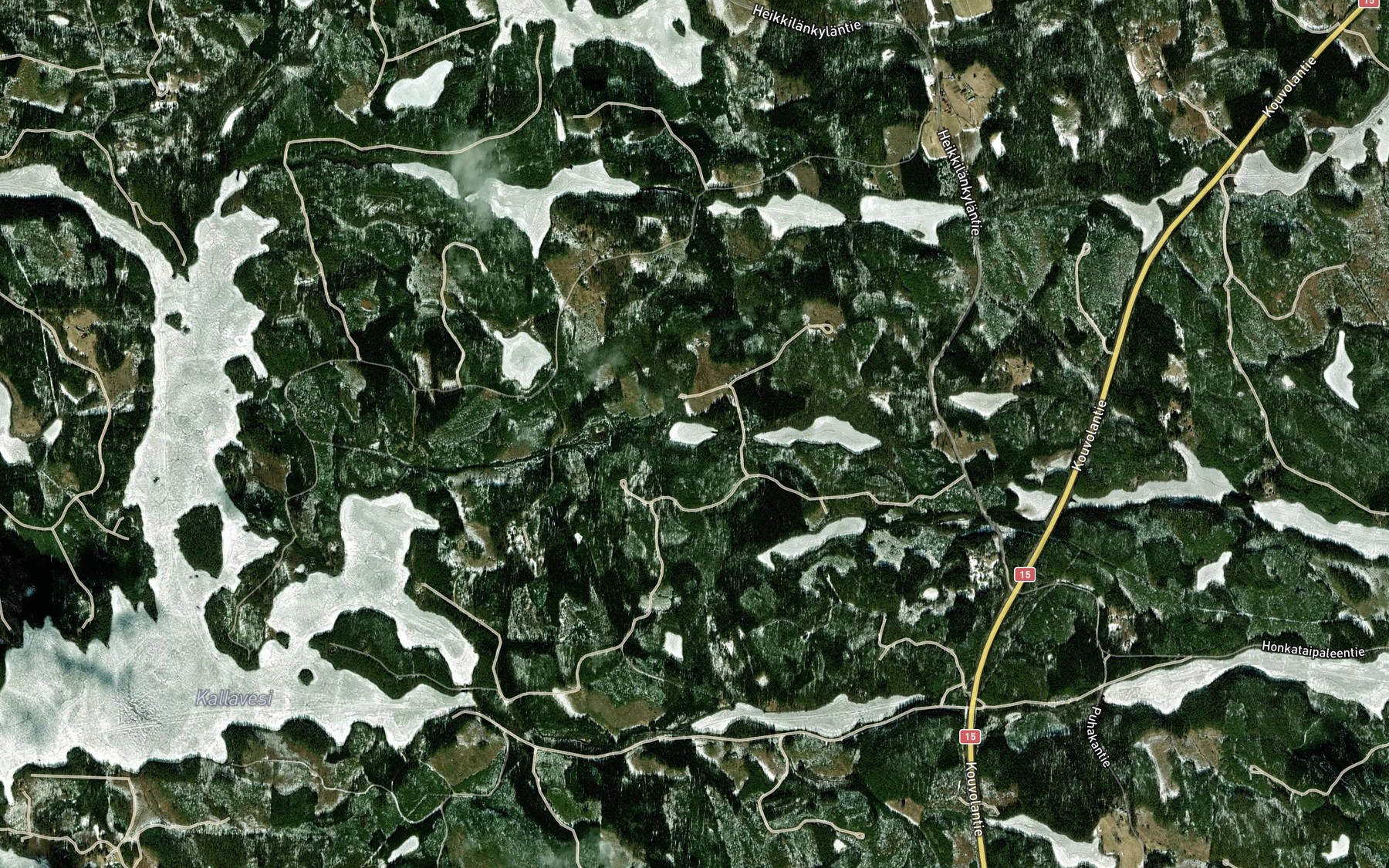 Satellite map of the Pieni Laulaalampi