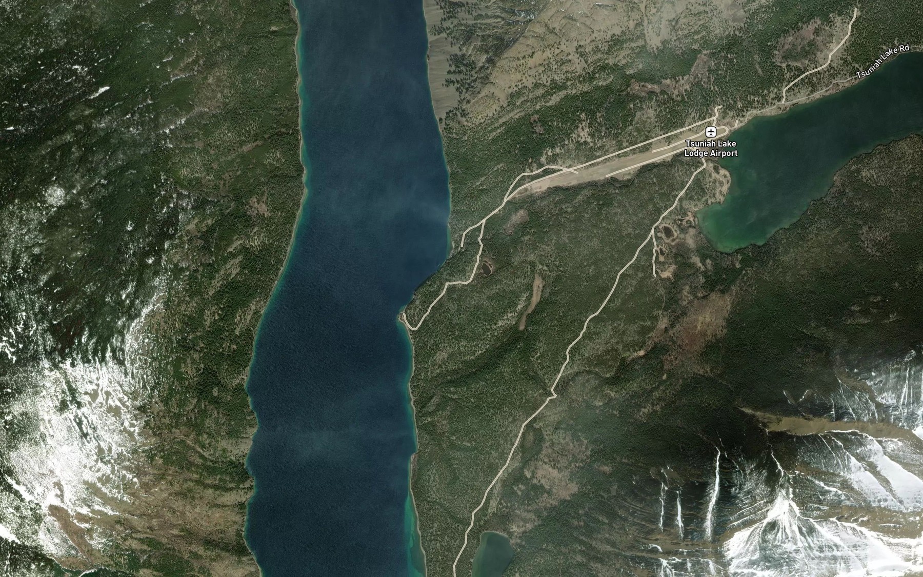 Satellite map of the Tsuniah Creek