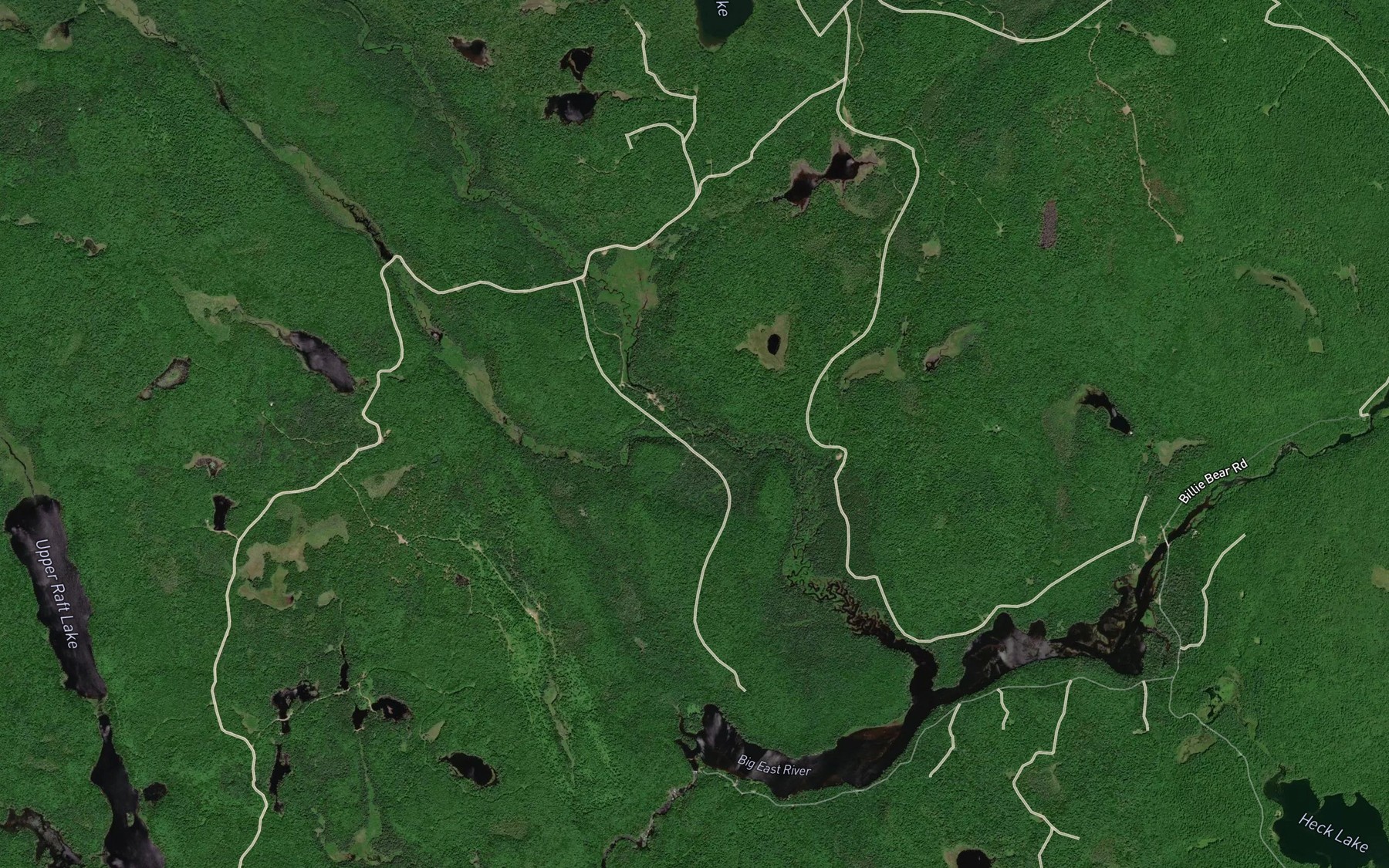 Satellite map of the Little Tonawanda Creek