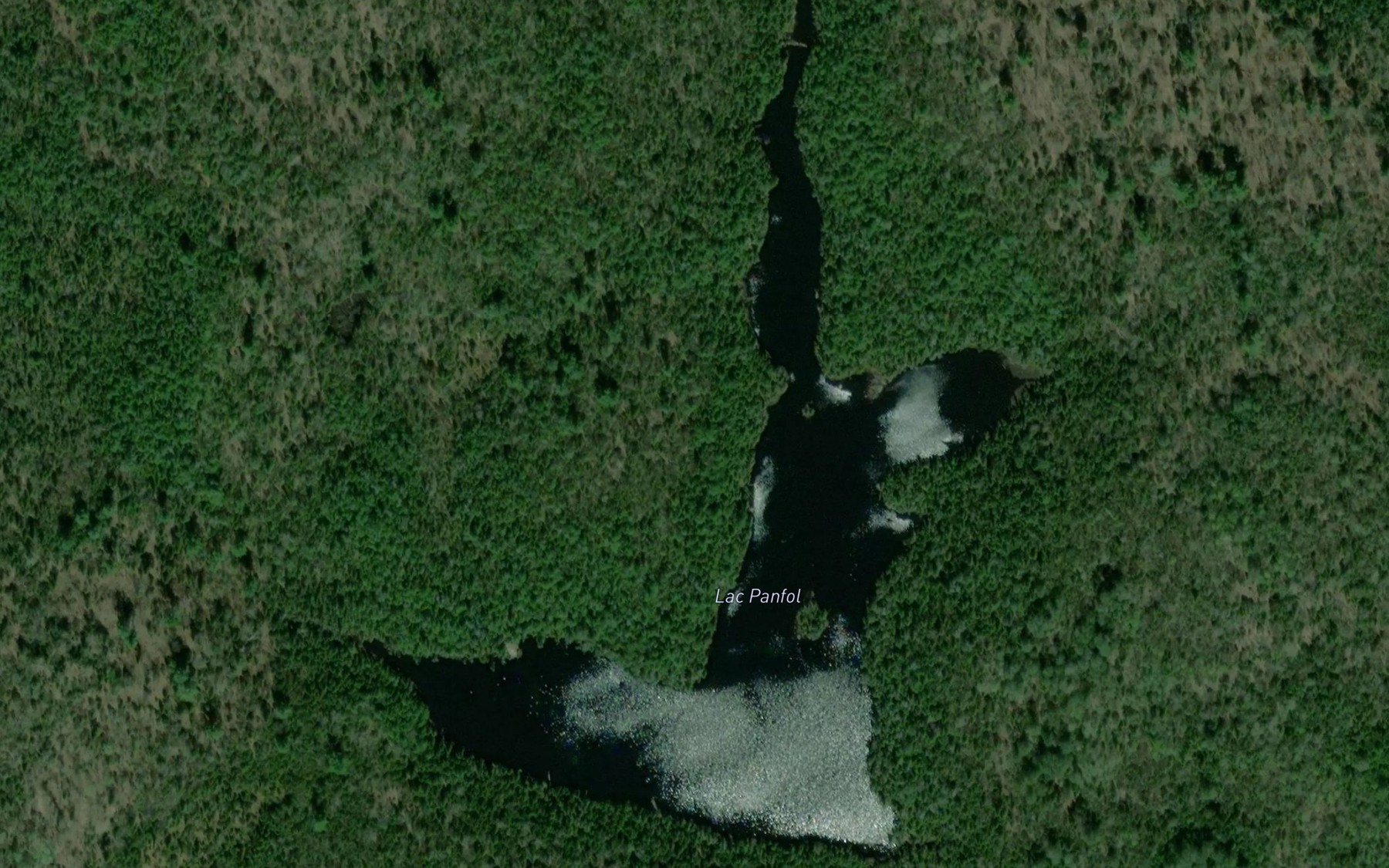 Satellite map of the Lac Panfol